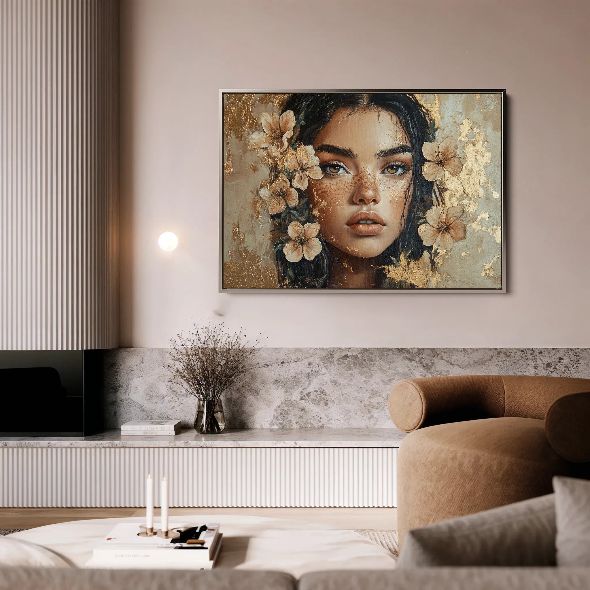 Portrait 120 Canvas Art 18" x 24" / 45 x 60 cm / Black