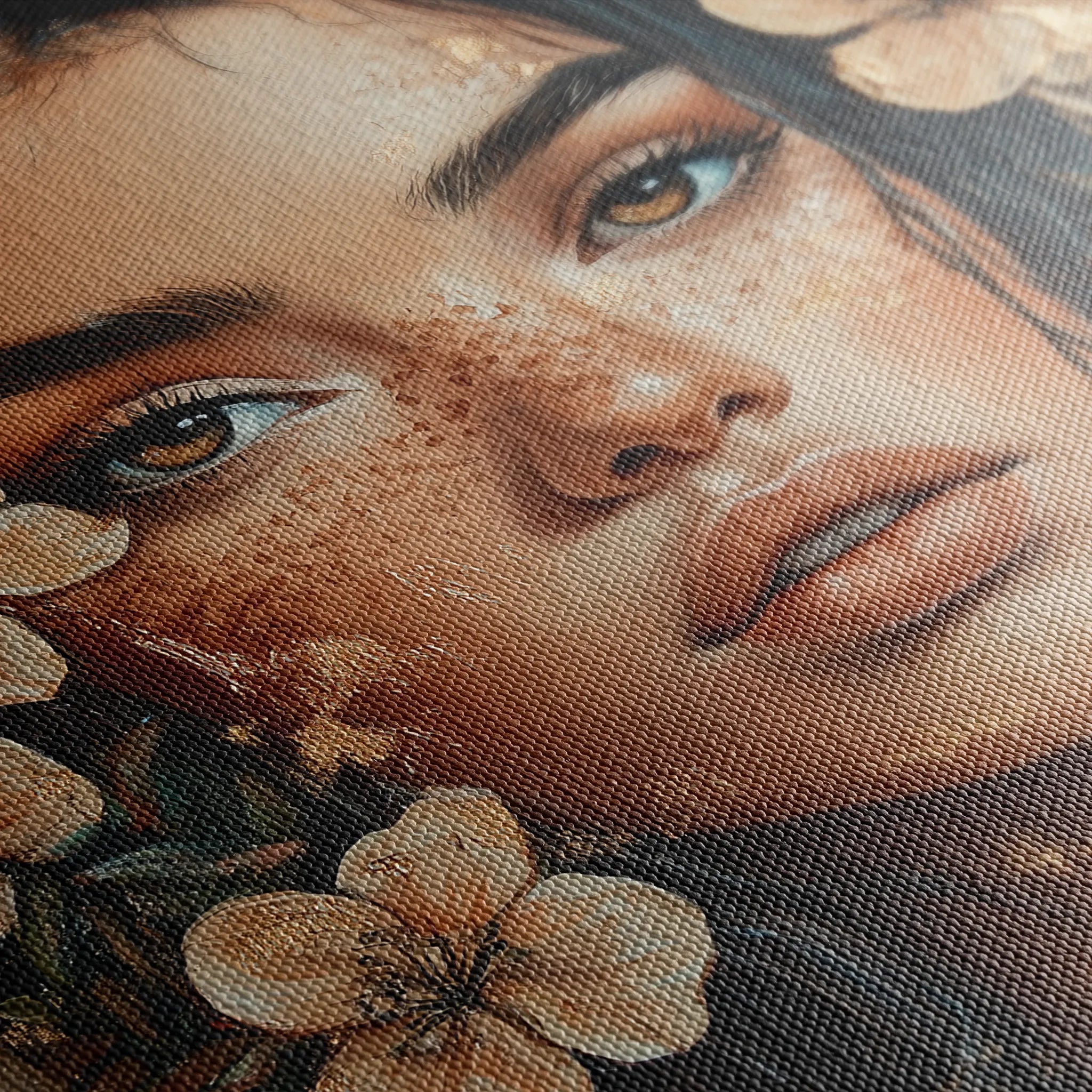 Portrait 120 Canvas Art 18" x 24" / 45 x 60 cm / Black