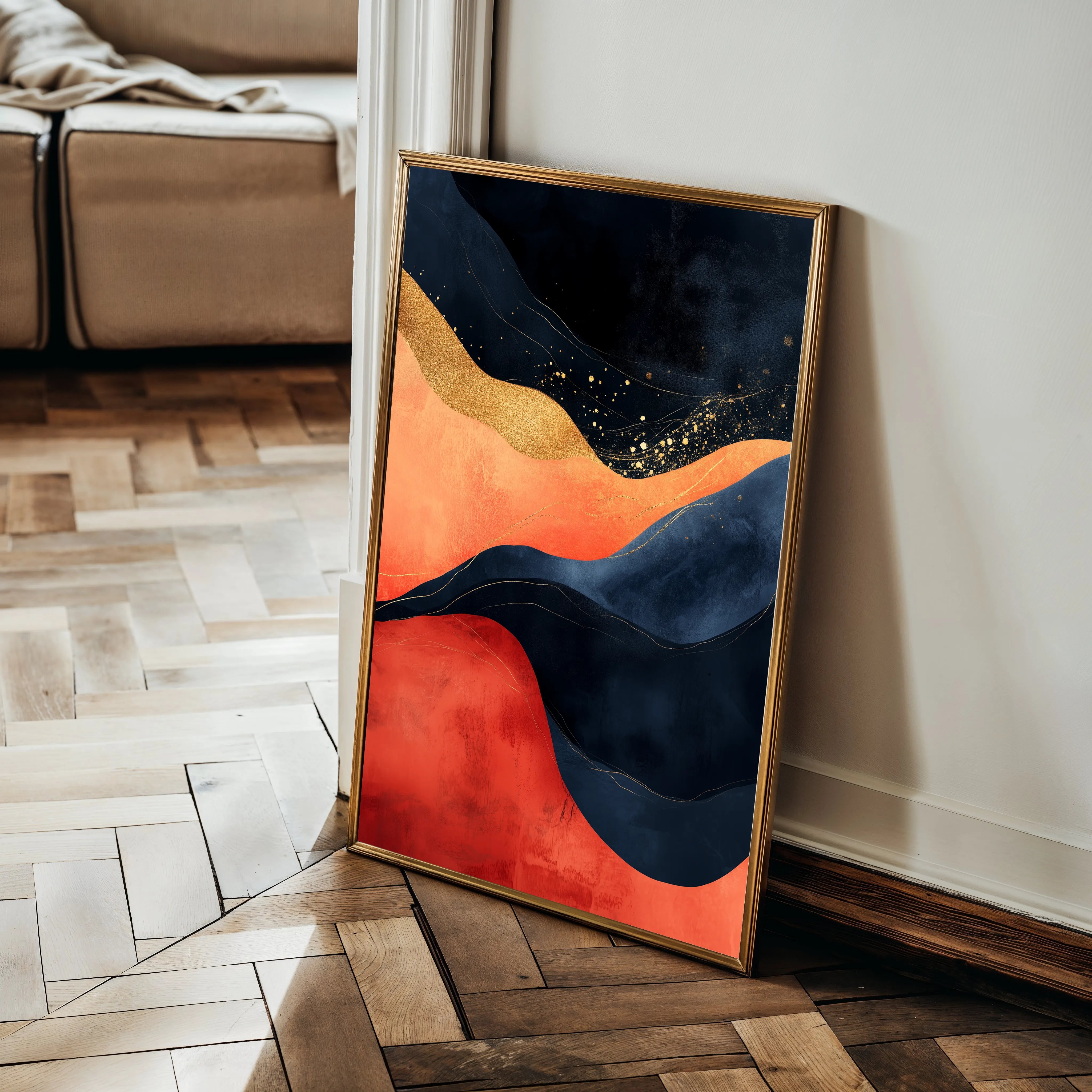 Boho 121 Canvas Art 18" x 24" / 45 x 60 cm / Black
