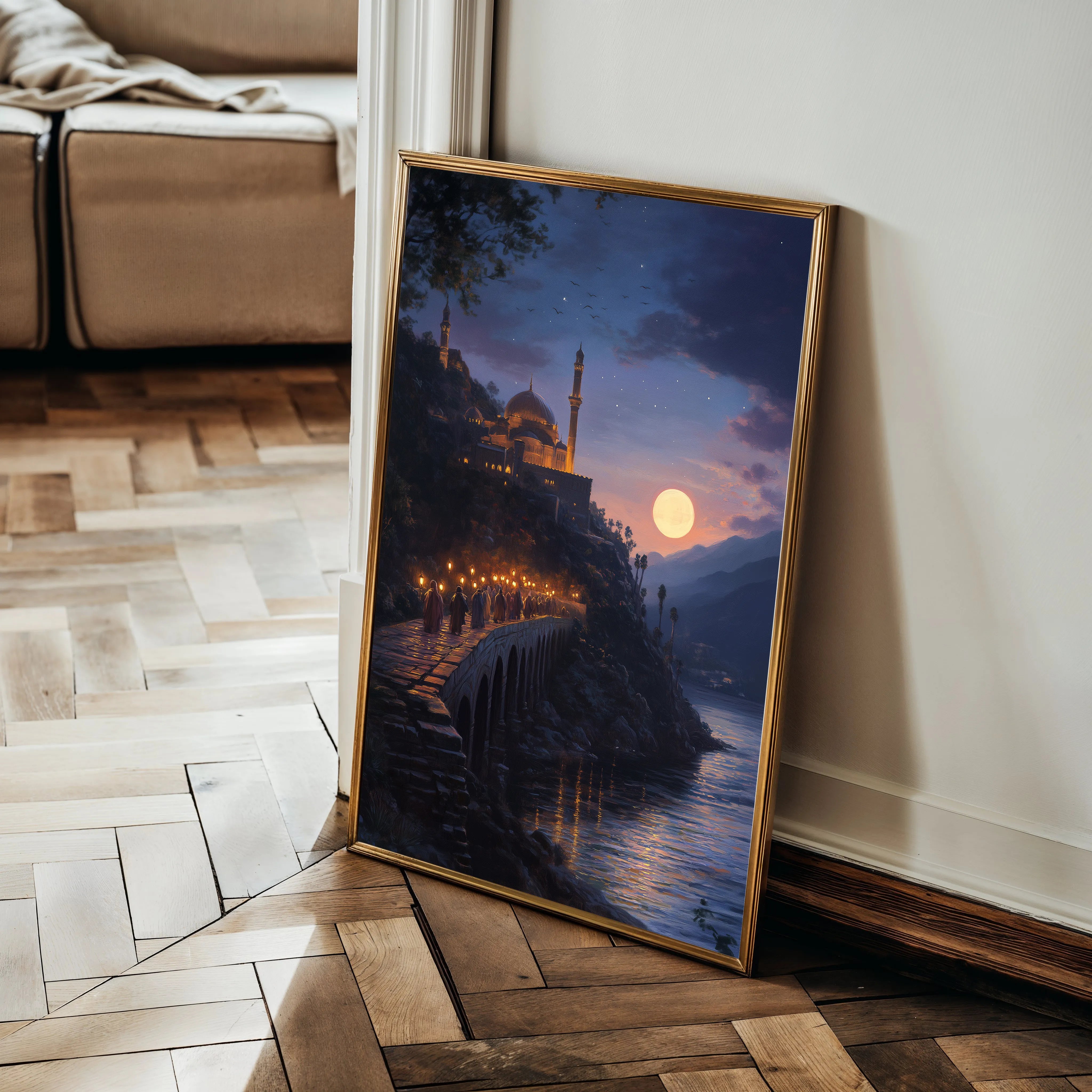 Orientalist 121 Canvas Art 18" x 24" / 45 x 60 cm / Black