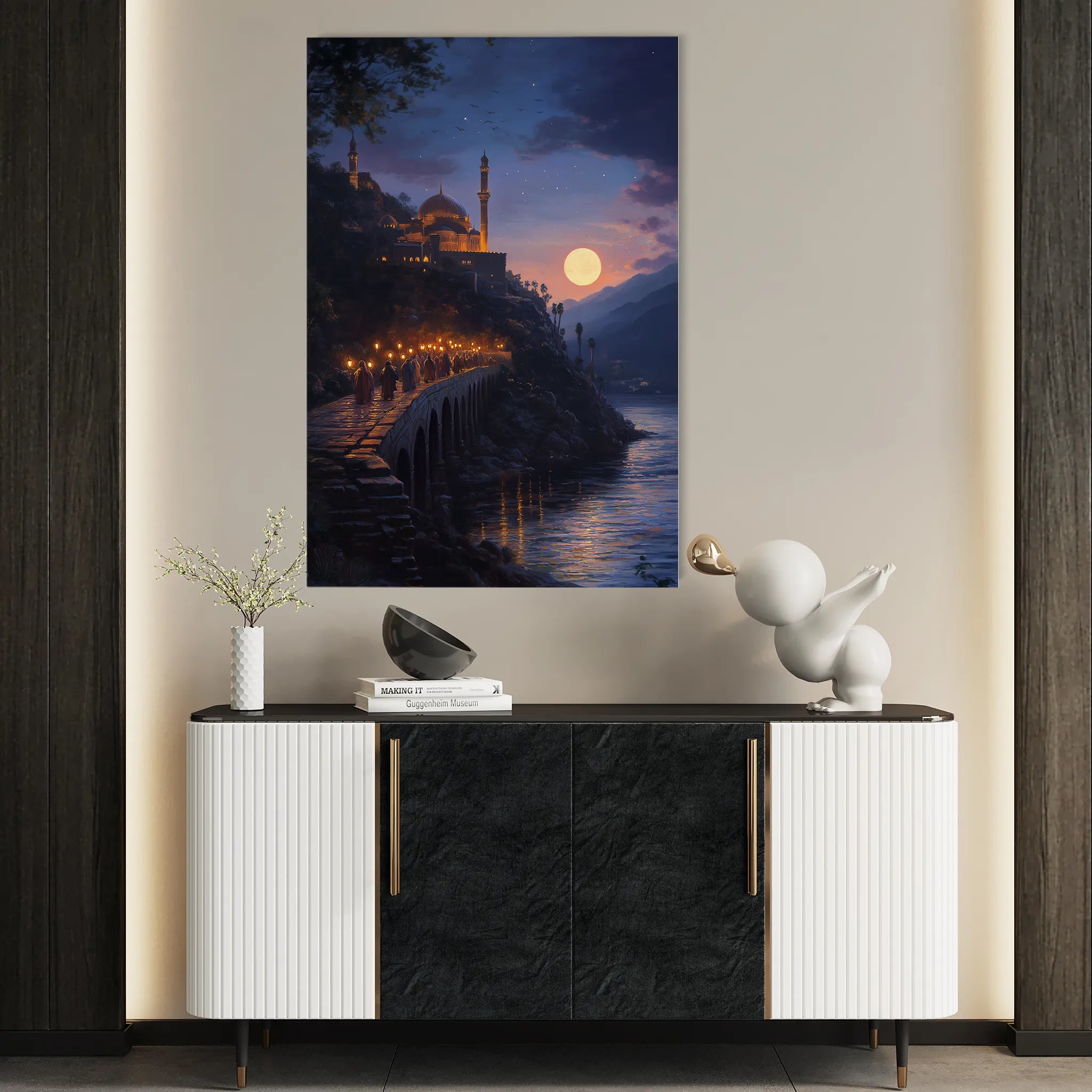 Orientalist 121 Canvas Art 18" x 24" / 45 x 60 cm / Black