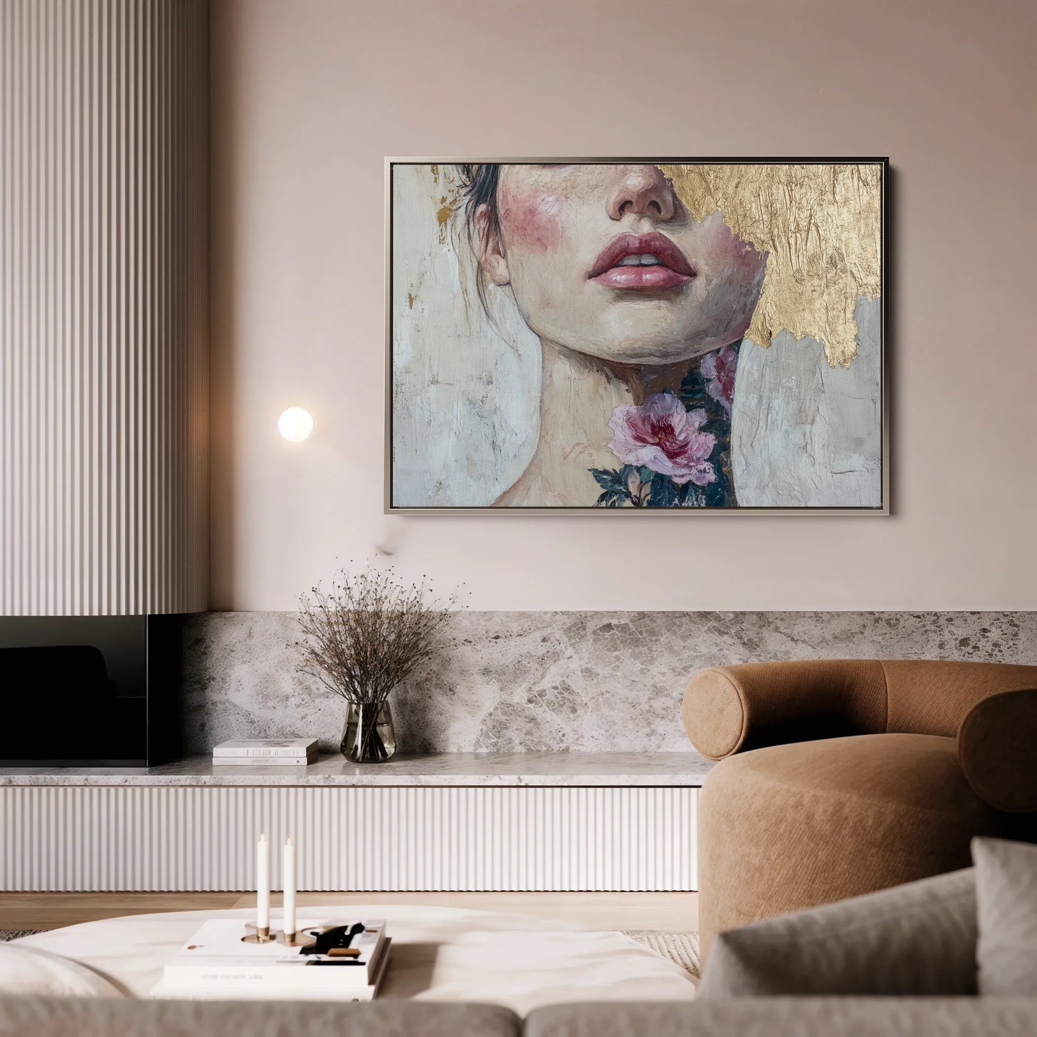 Portrait 121 Canvas Art 18" x 24" / 45 x 60 cm / Black