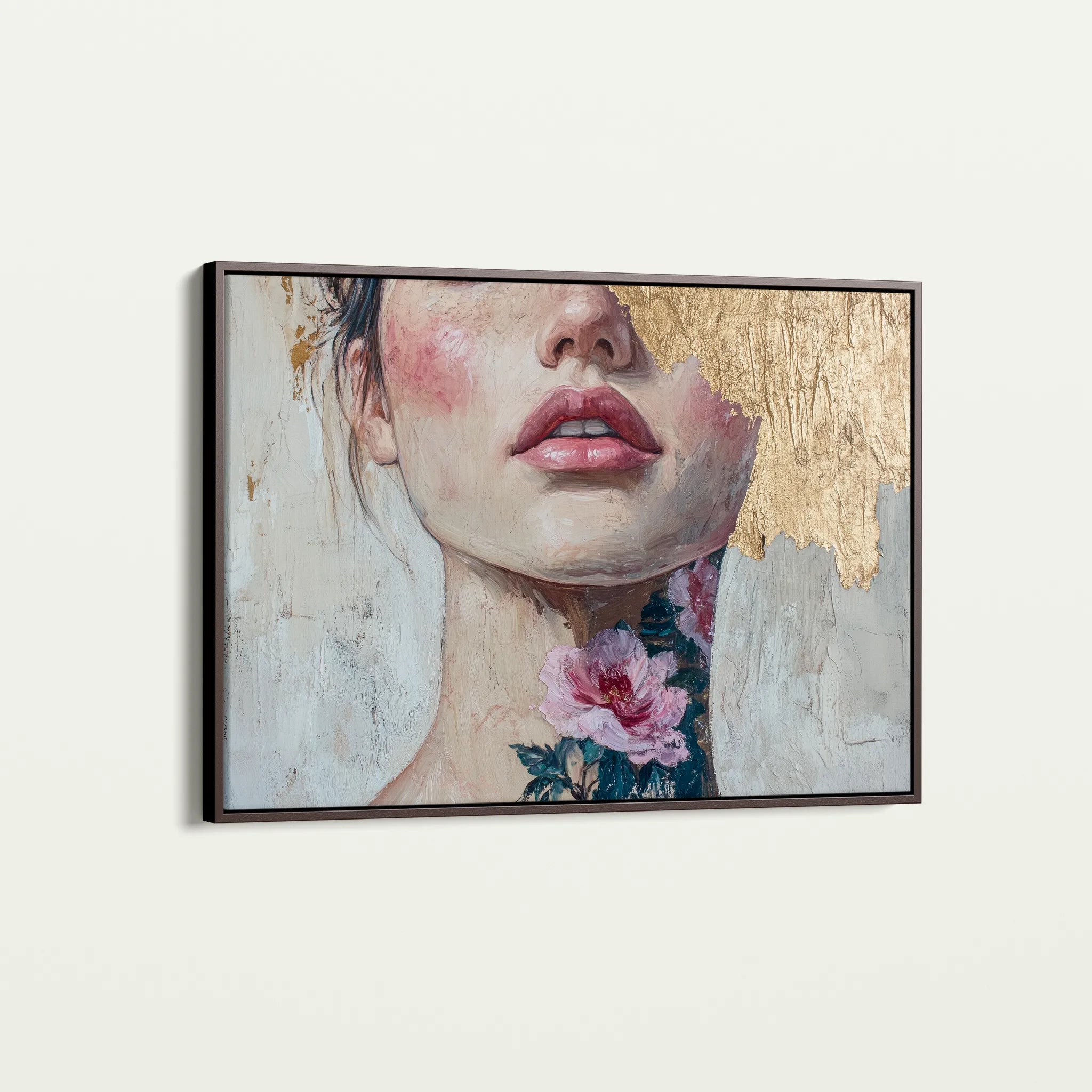 Portrait 121 Canvas Art 18" x 24" / 45 x 60 cm / Black