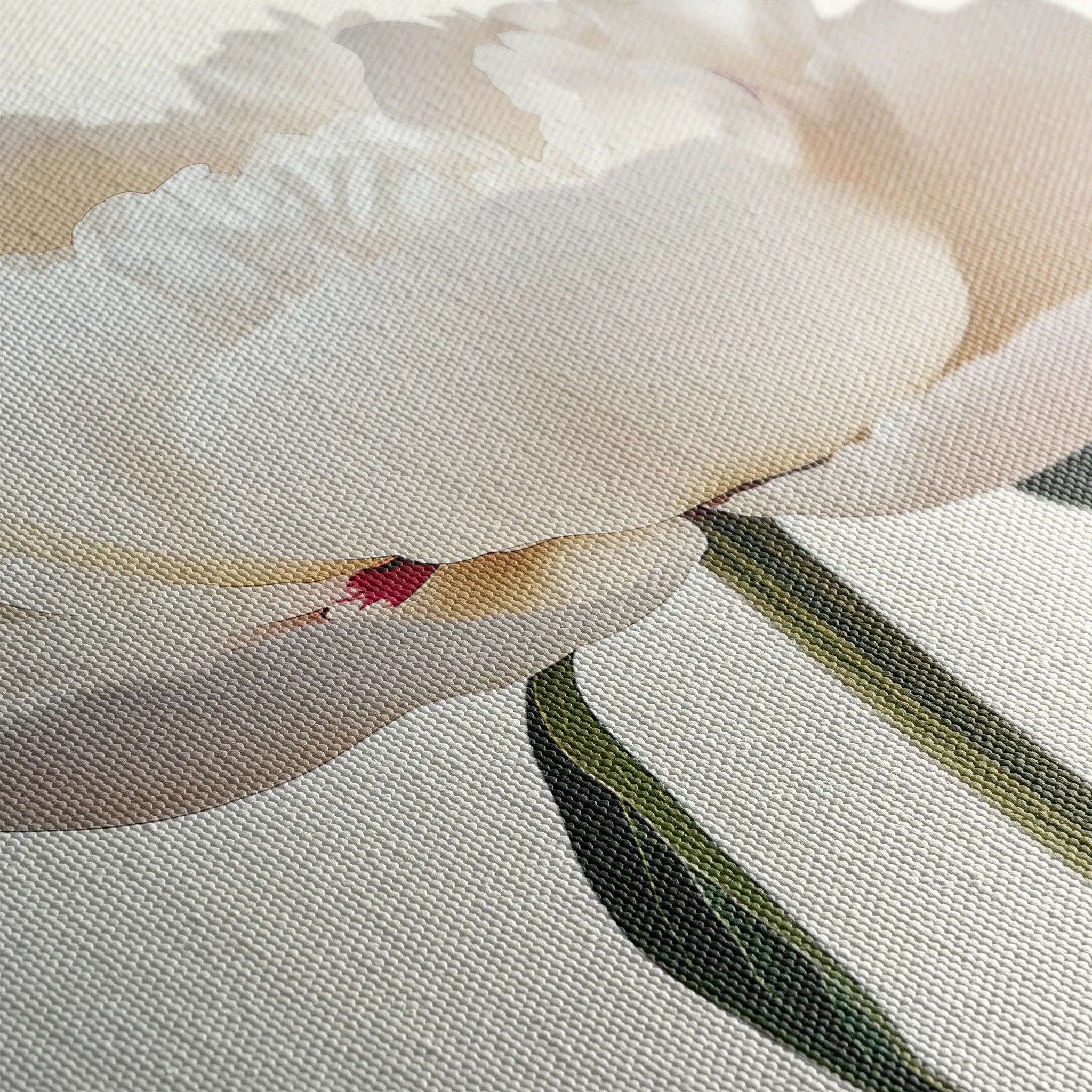 Floral 1216 Canvas Art 18" x 24" / 45 x 60 cm / Black