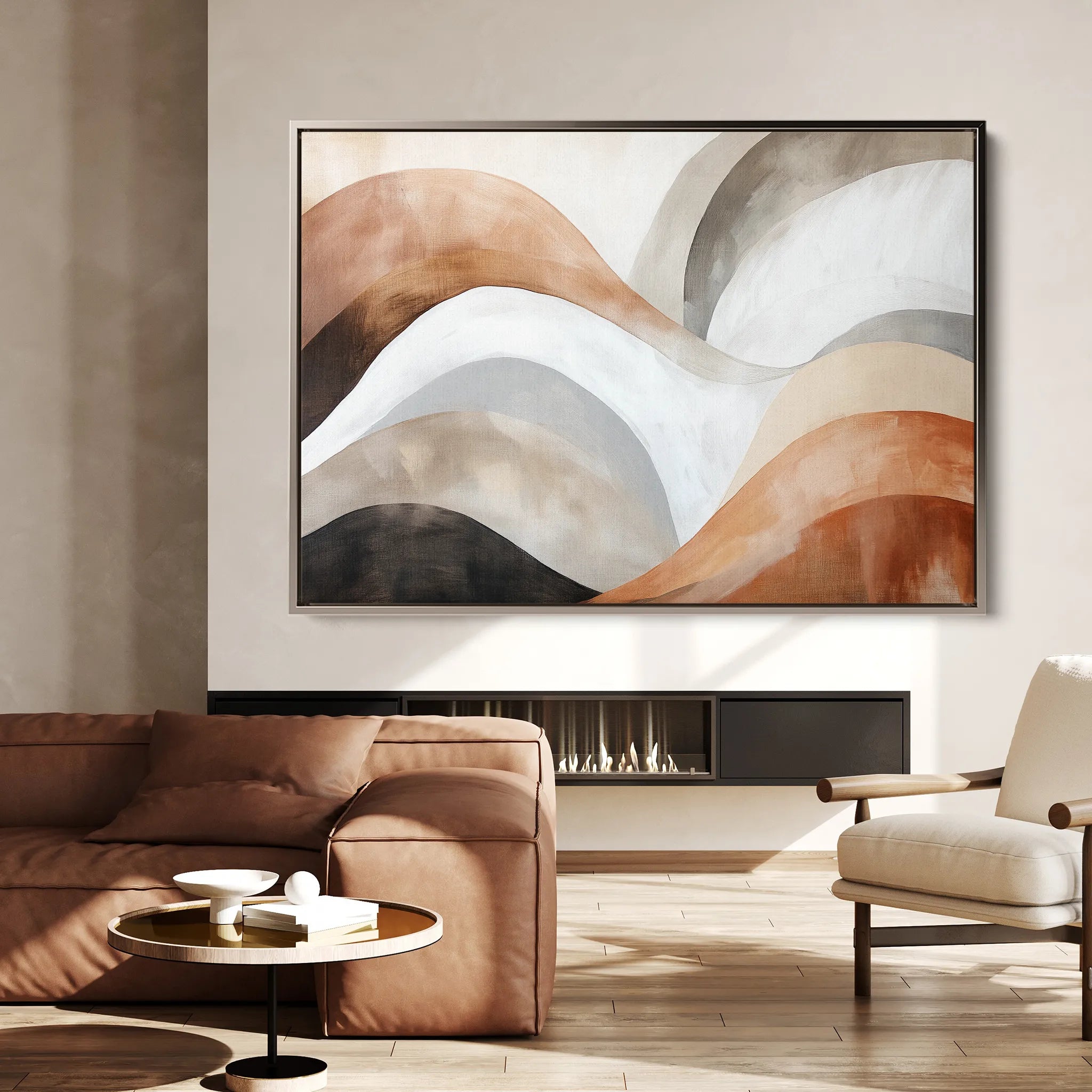 Boho 122 Canvas Art 18" x 24" / 45 x 60 cm / Black