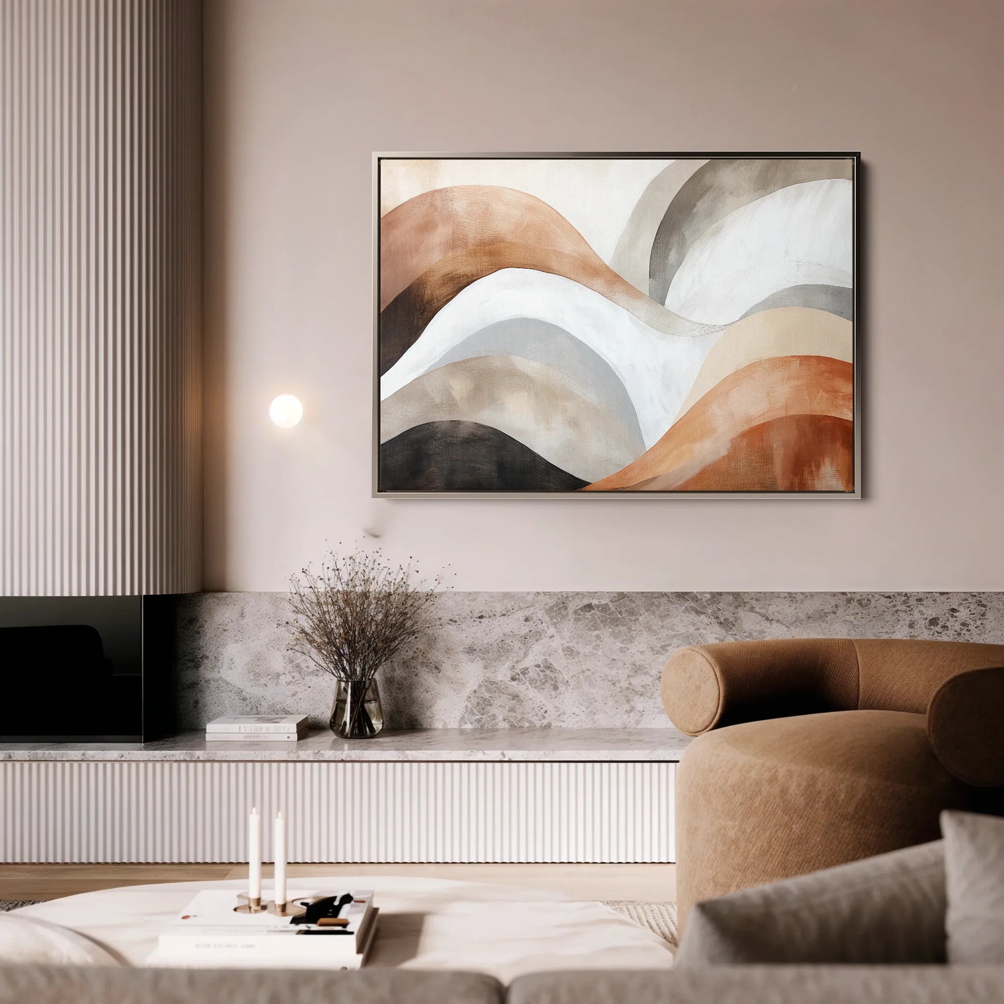 Boho 122 Canvas Art 18" x 24" / 45 x 60 cm / Black