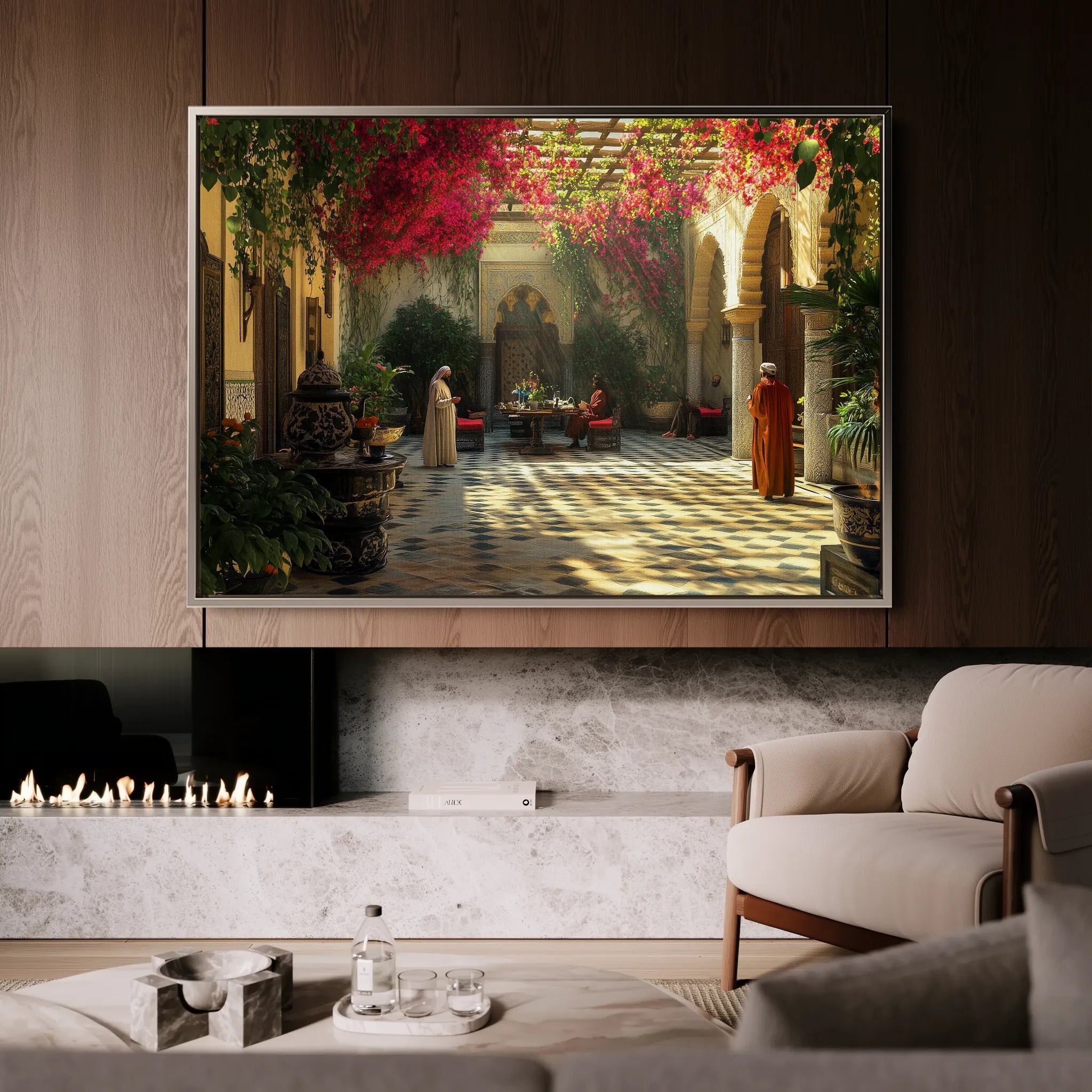 Orientalist 122 Canvas Art 18" x 24" / 45 x 60 cm / Black