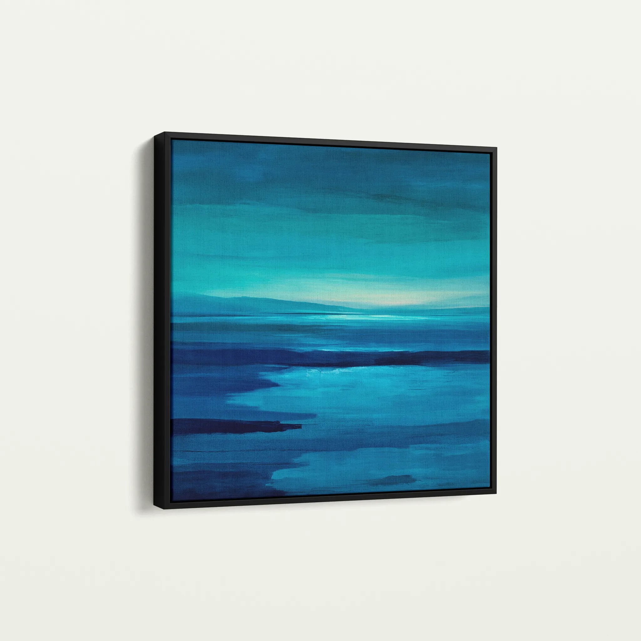 Abstract 1224 Canvas Art 16" x 16" / 40 x 40 cm / Black
