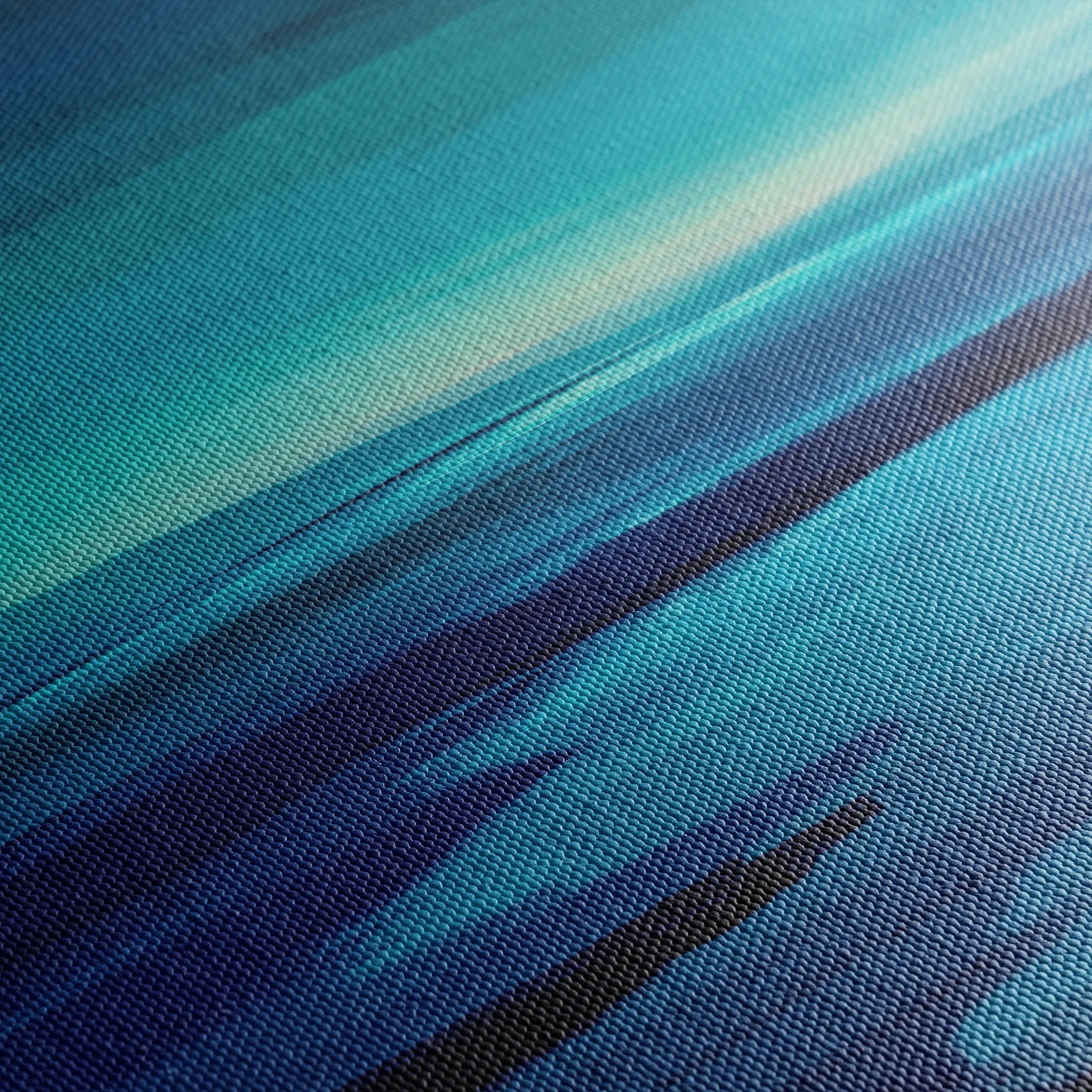 Abstract 1224 Canvas Art 16" x 16" / 40 x 40 cm / Black