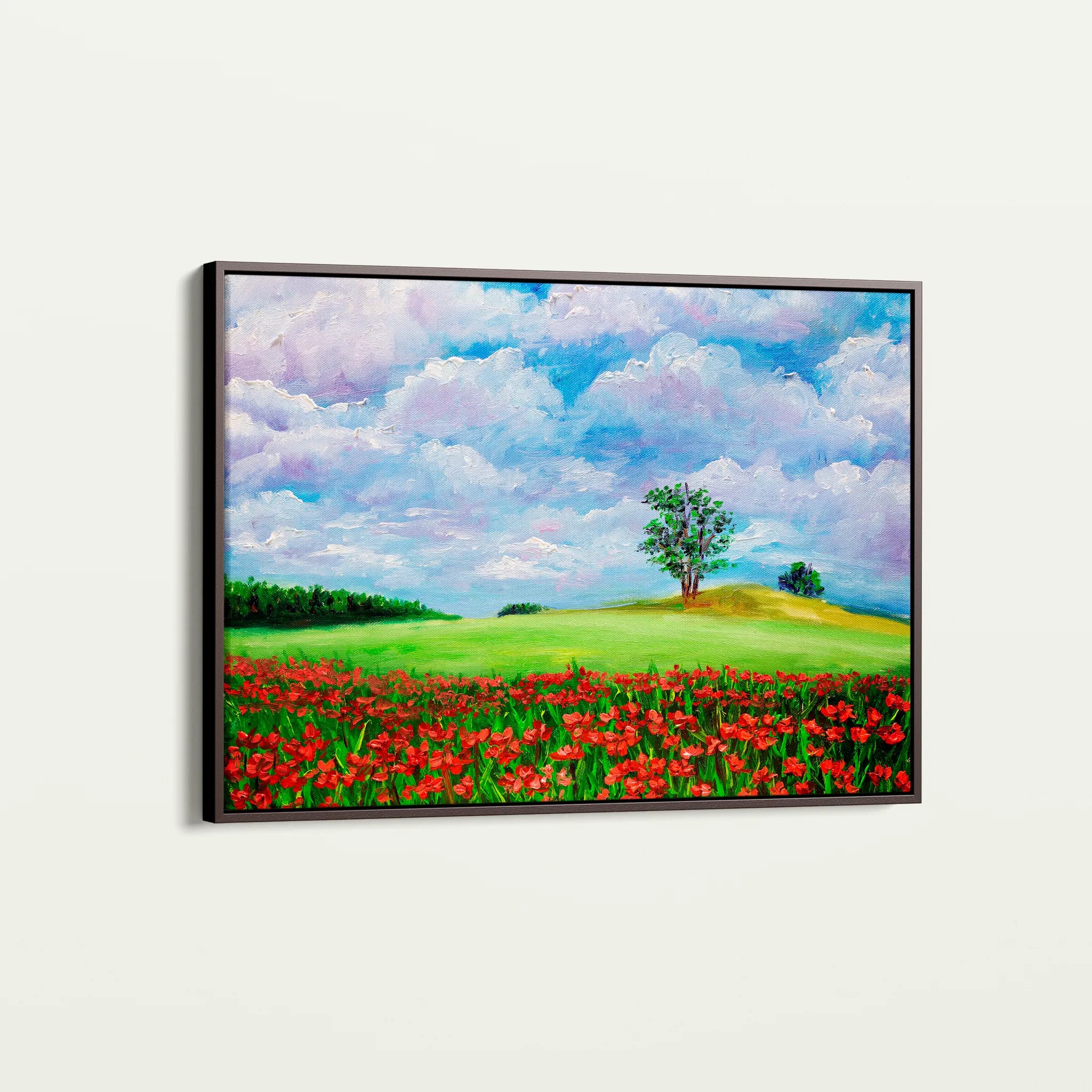 Landscape 123 Canvas Art 18" x 24" / 45 x 60 cm / Black