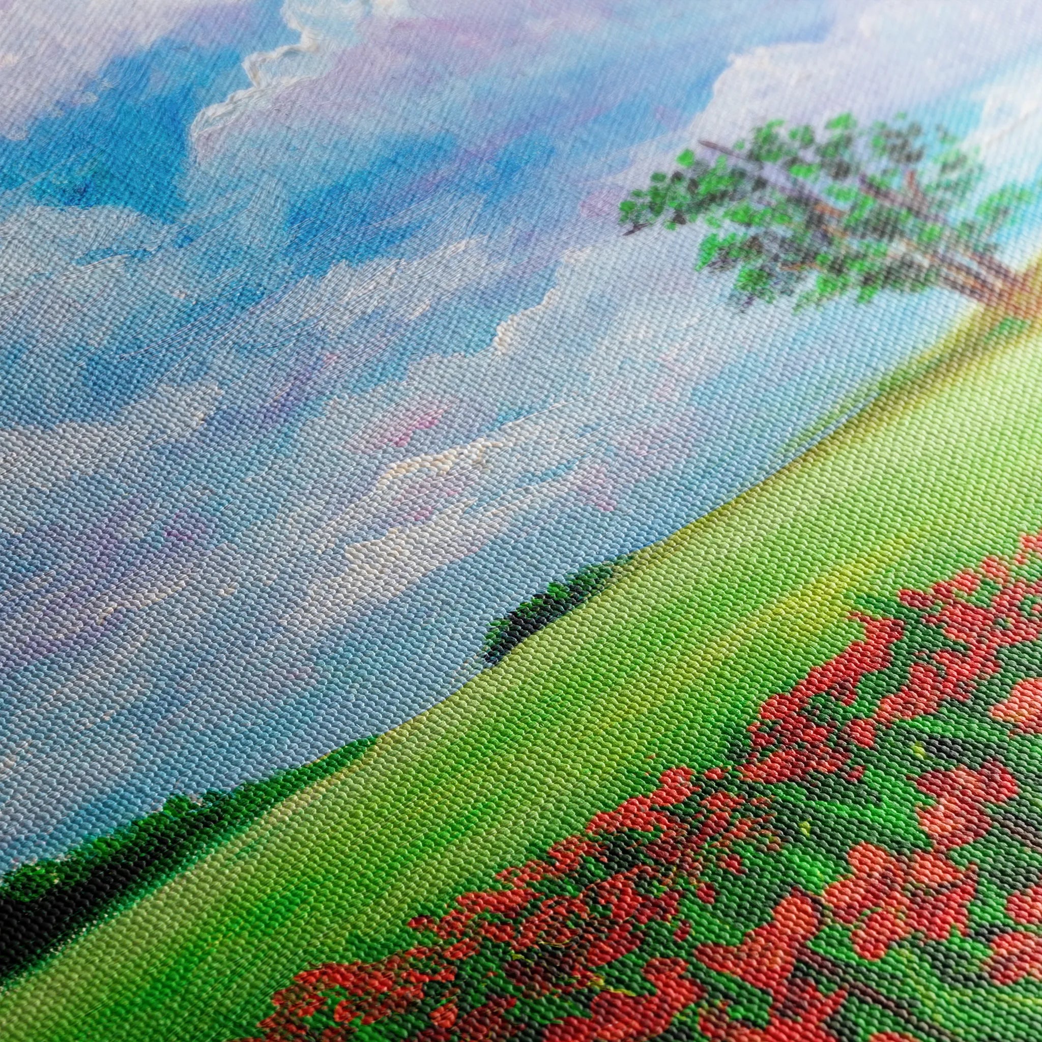 Landscape 123 Canvas Art 18" x 24" / 45 x 60 cm / Black