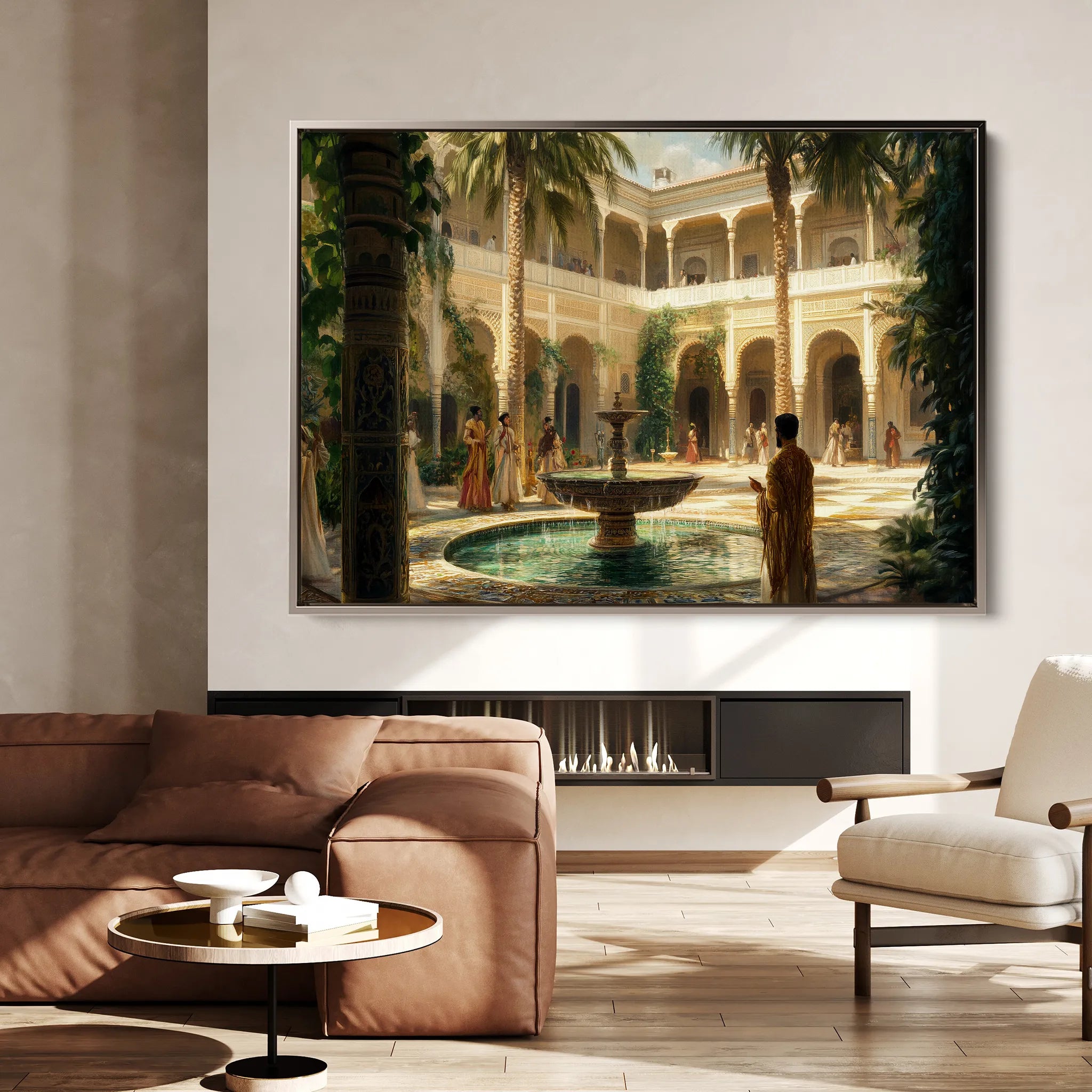 Orientalist 123 Canvas Art 18" x 24" / 45 x 60 cm / Black