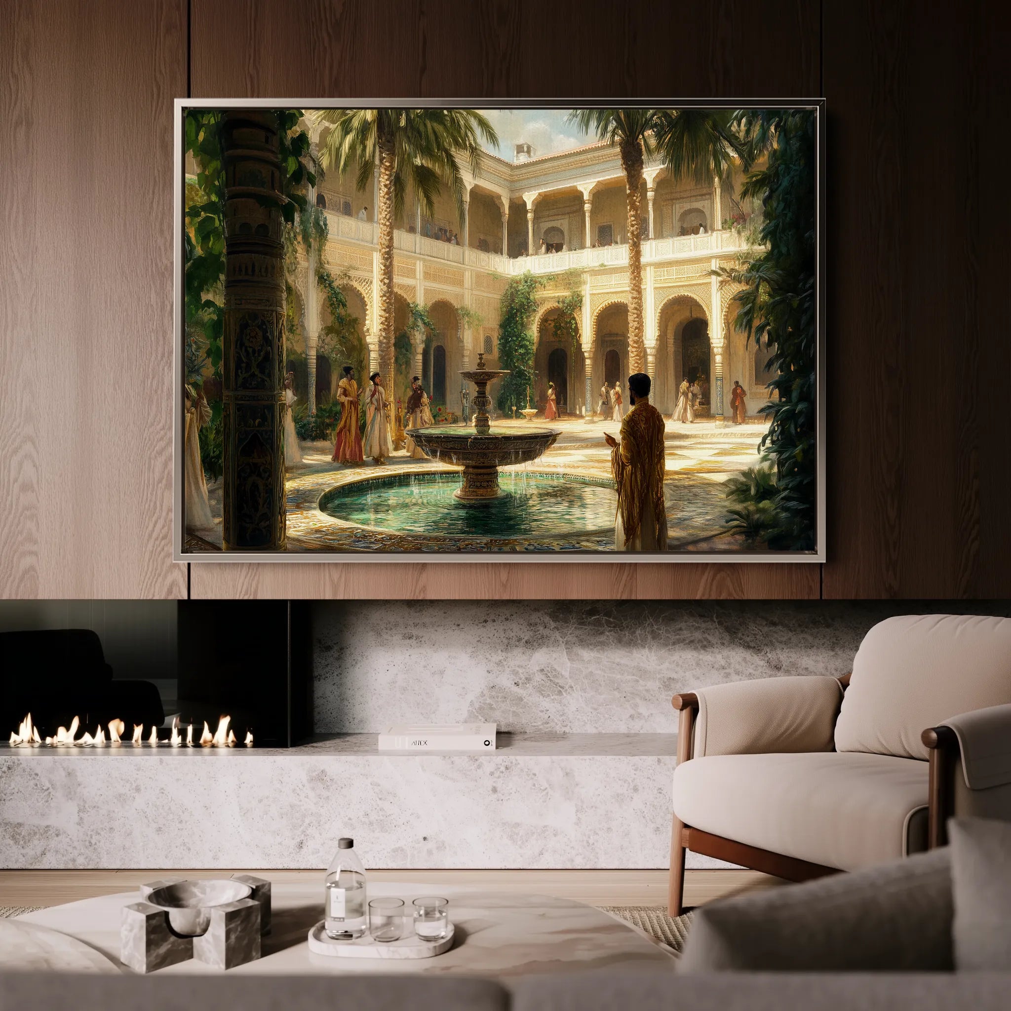 Orientalist 123 Canvas Art 18" x 24" / 45 x 60 cm / Black