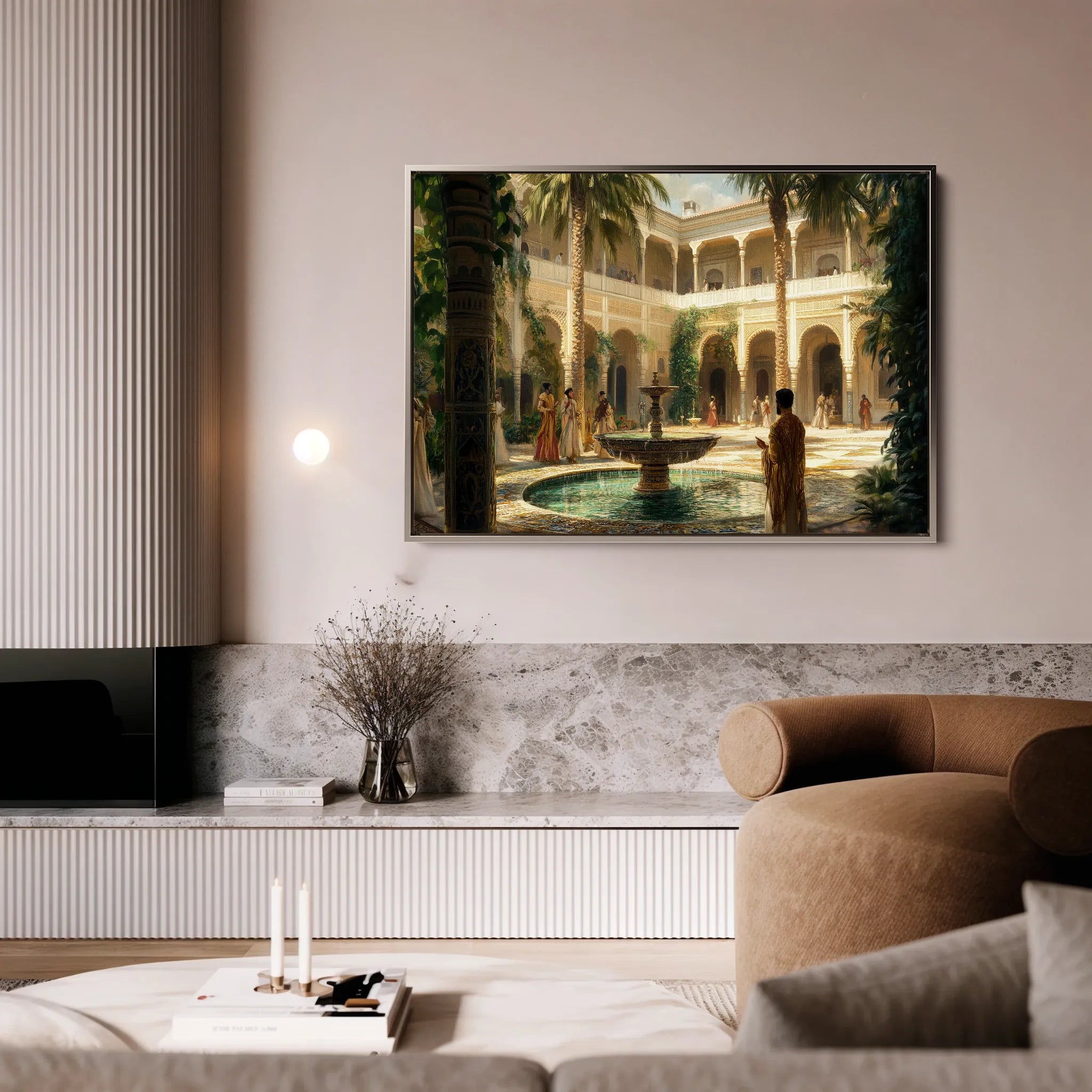 Orientalist 123 Canvas Art 18" x 24" / 45 x 60 cm / Black