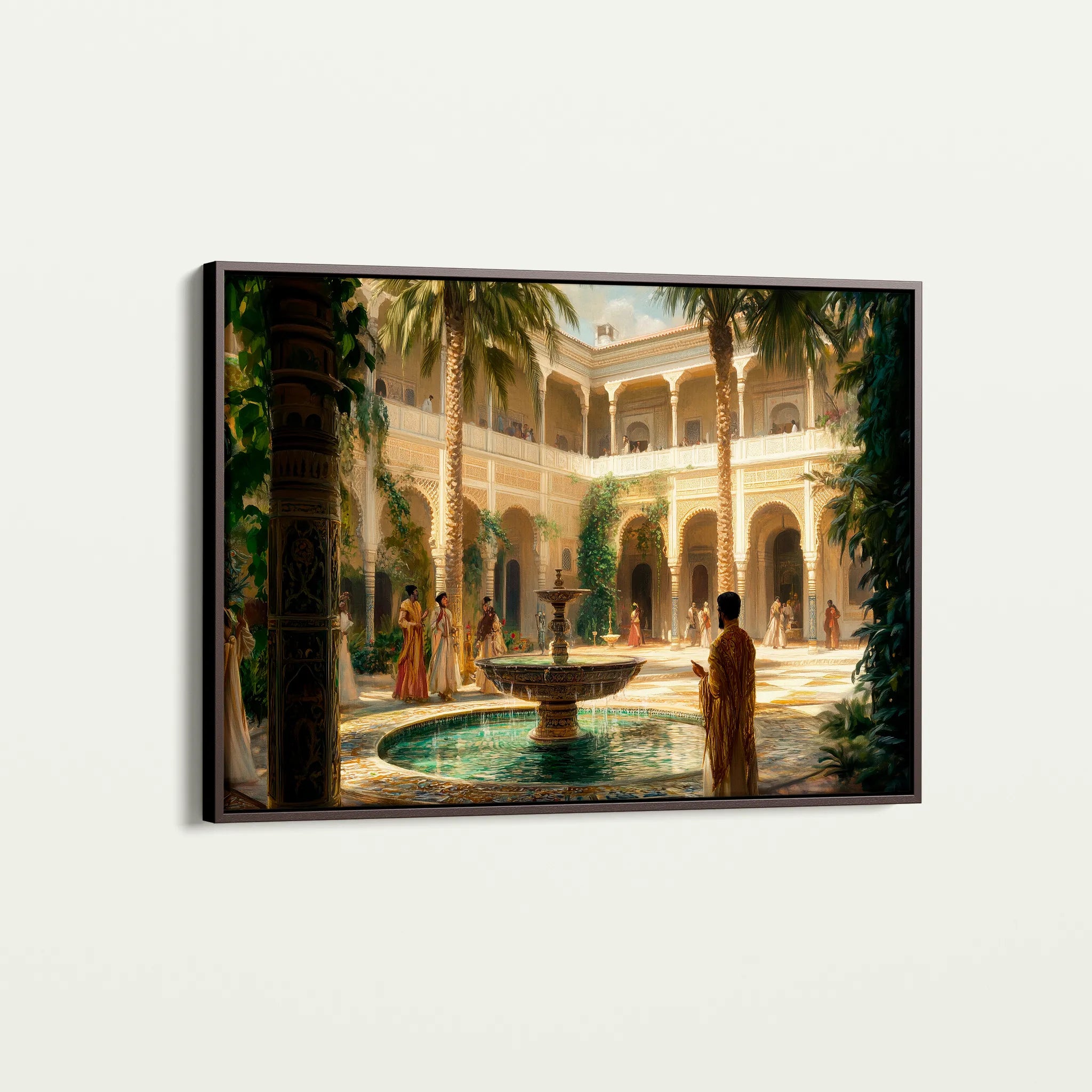 Orientalist 123 Canvas Art 18" x 24" / 45 x 60 cm / Black