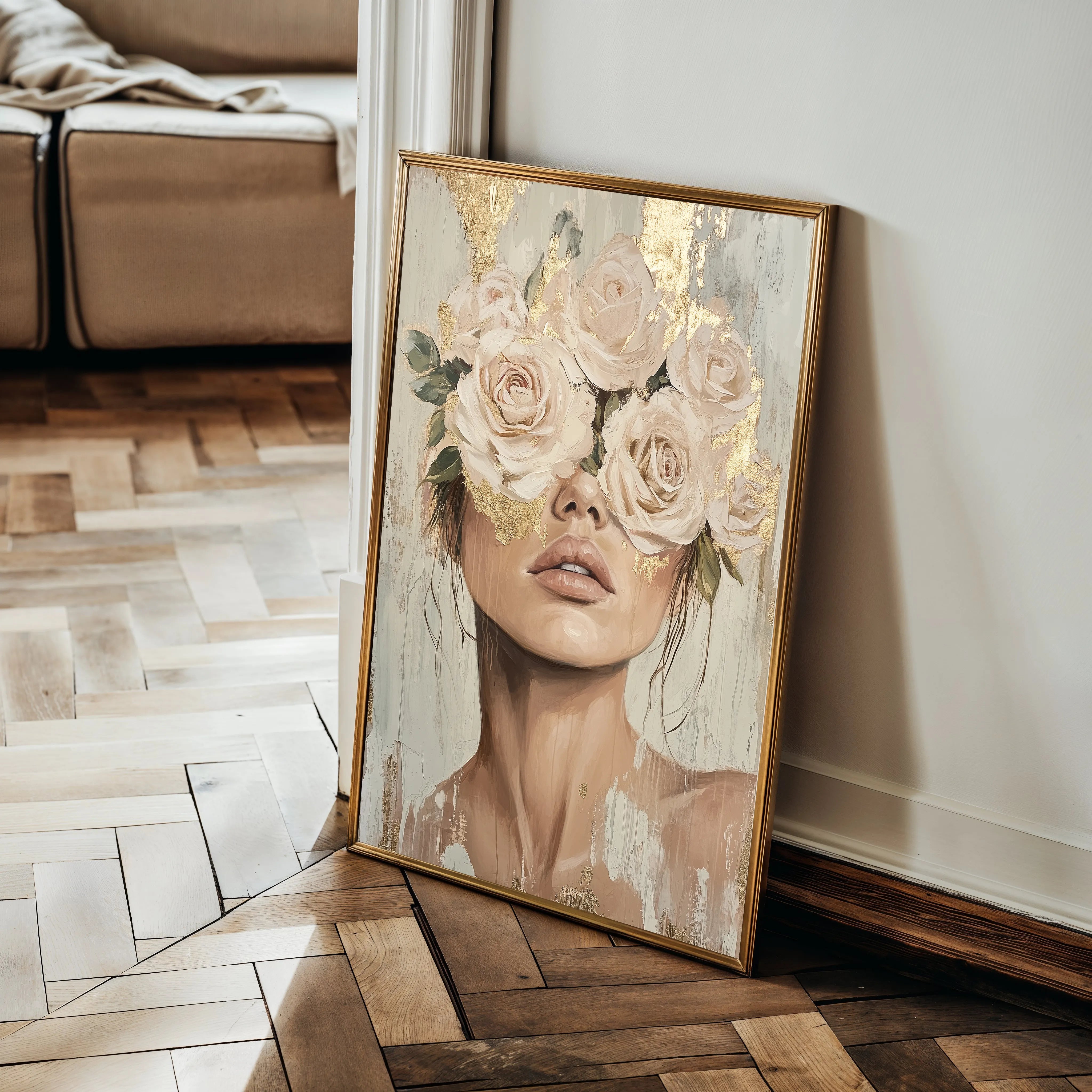 Portrait 123 Canvas Art 18" x 24" / 45 x 60 cm / Black