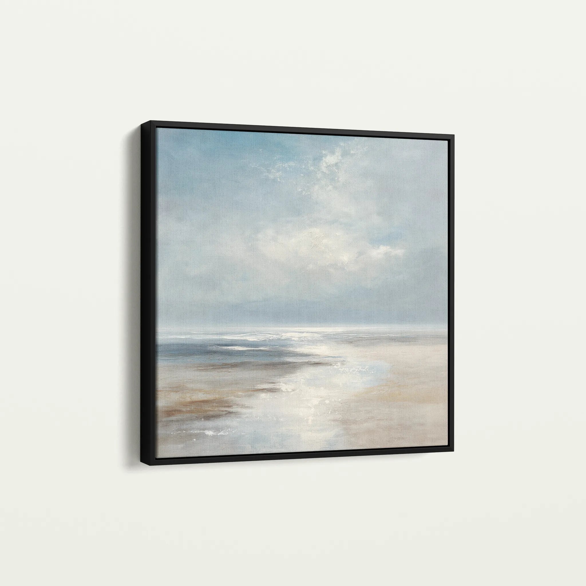 Abstract 1230 Canvas Art 16" x 16" / 40 x 40 cm / Black