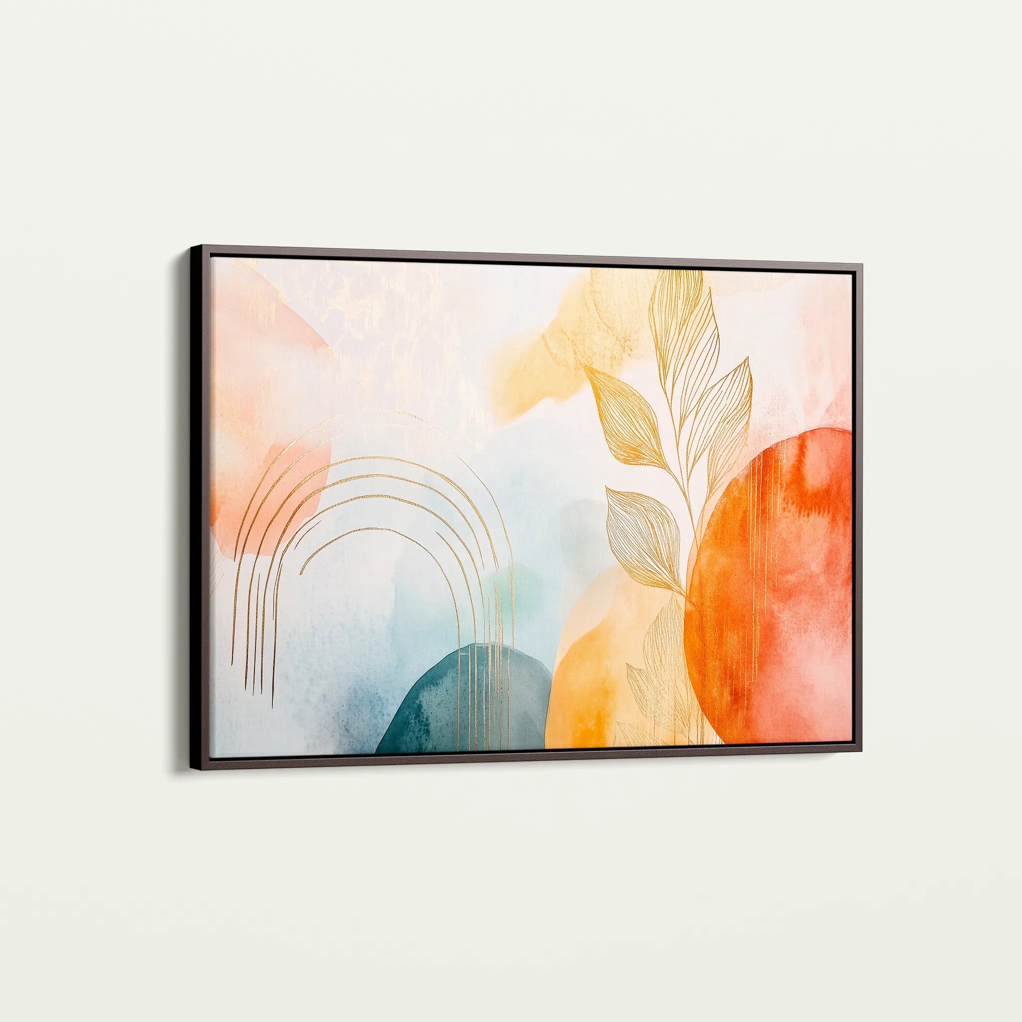 Boho 124 Canvas Art 18" x 24" / 45 x 60 cm / Black