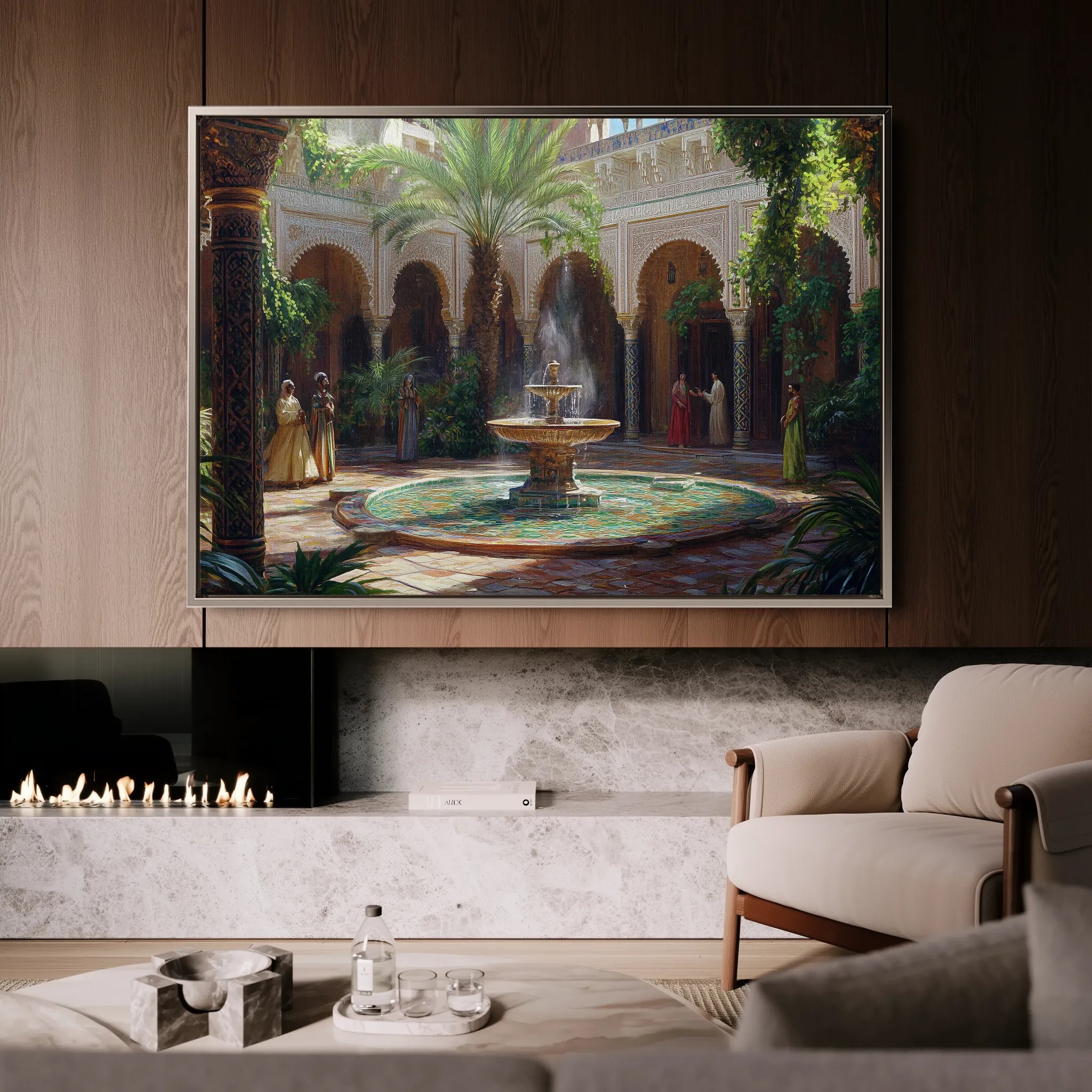 Orientalist 124 Canvas Art 18" x 24" / 45 x 60 cm / Black