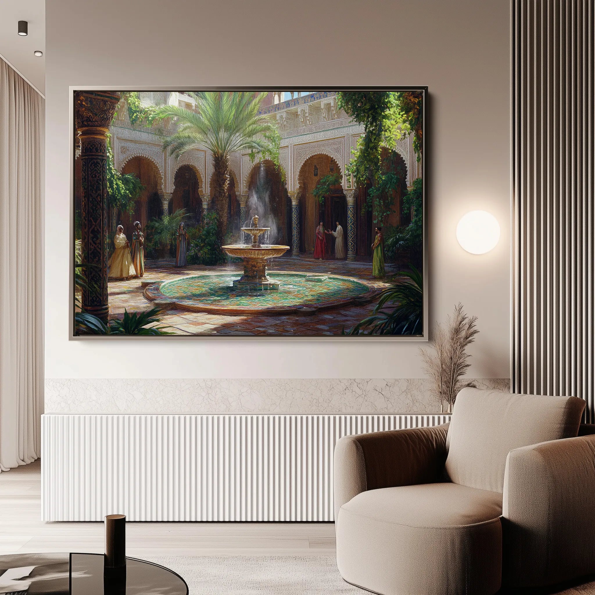 Orientalist 124 Canvas Art 18" x 24" / 45 x 60 cm / Black