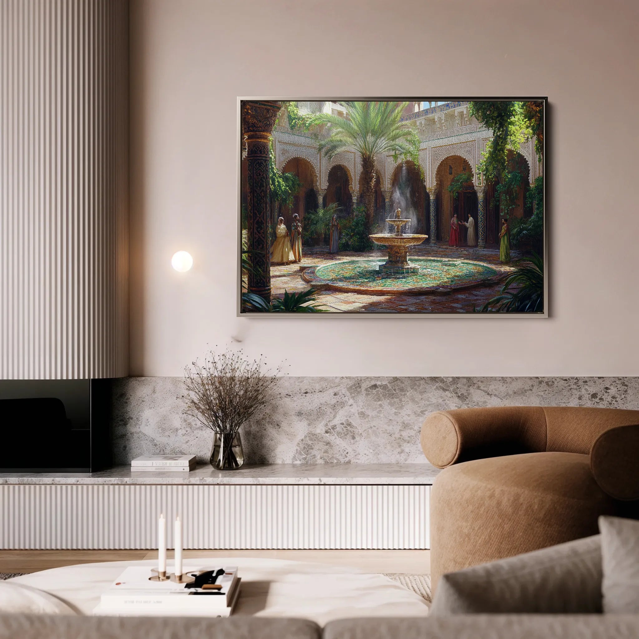 Orientalist 124 Canvas Art 18" x 24" / 45 x 60 cm / Black