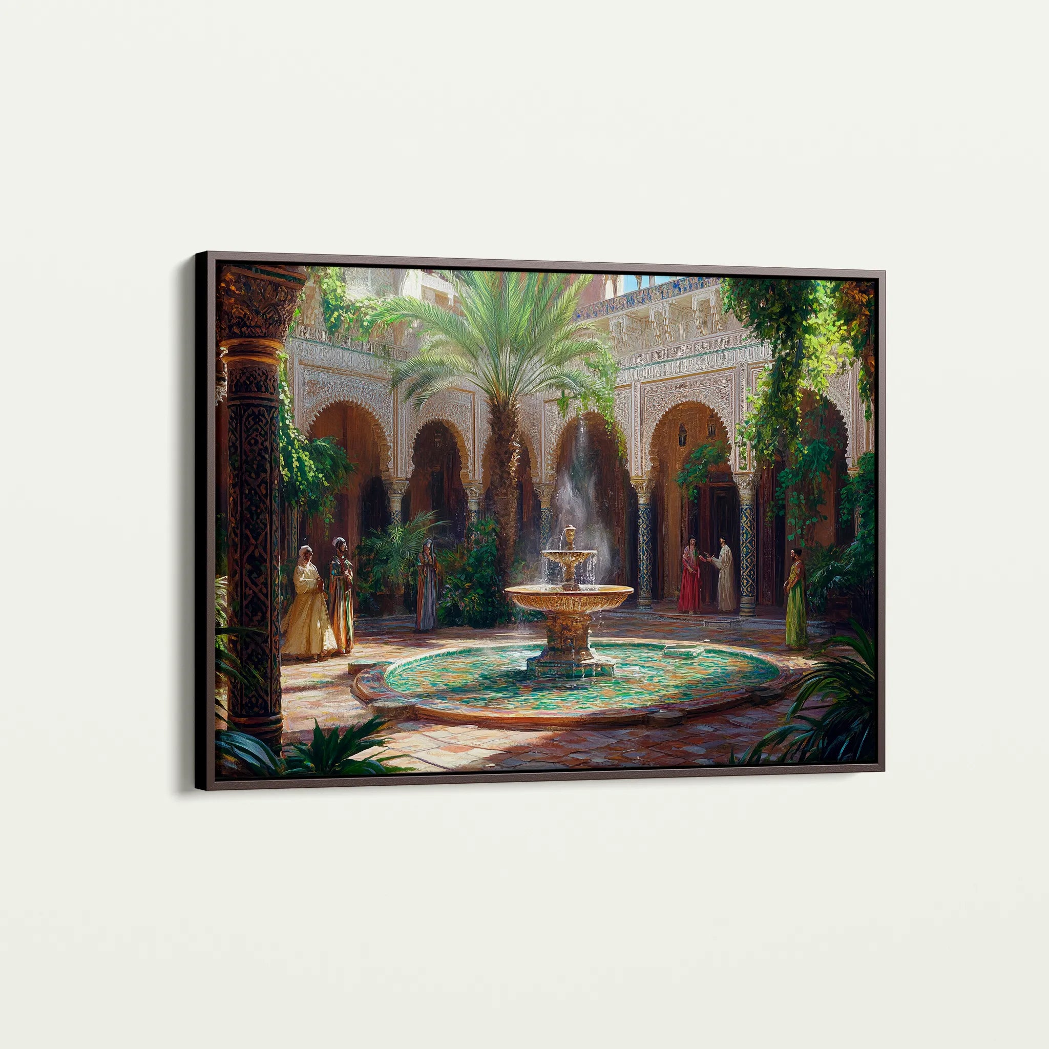 Orientalist 124 Canvas Art 18" x 24" / 45 x 60 cm / Black