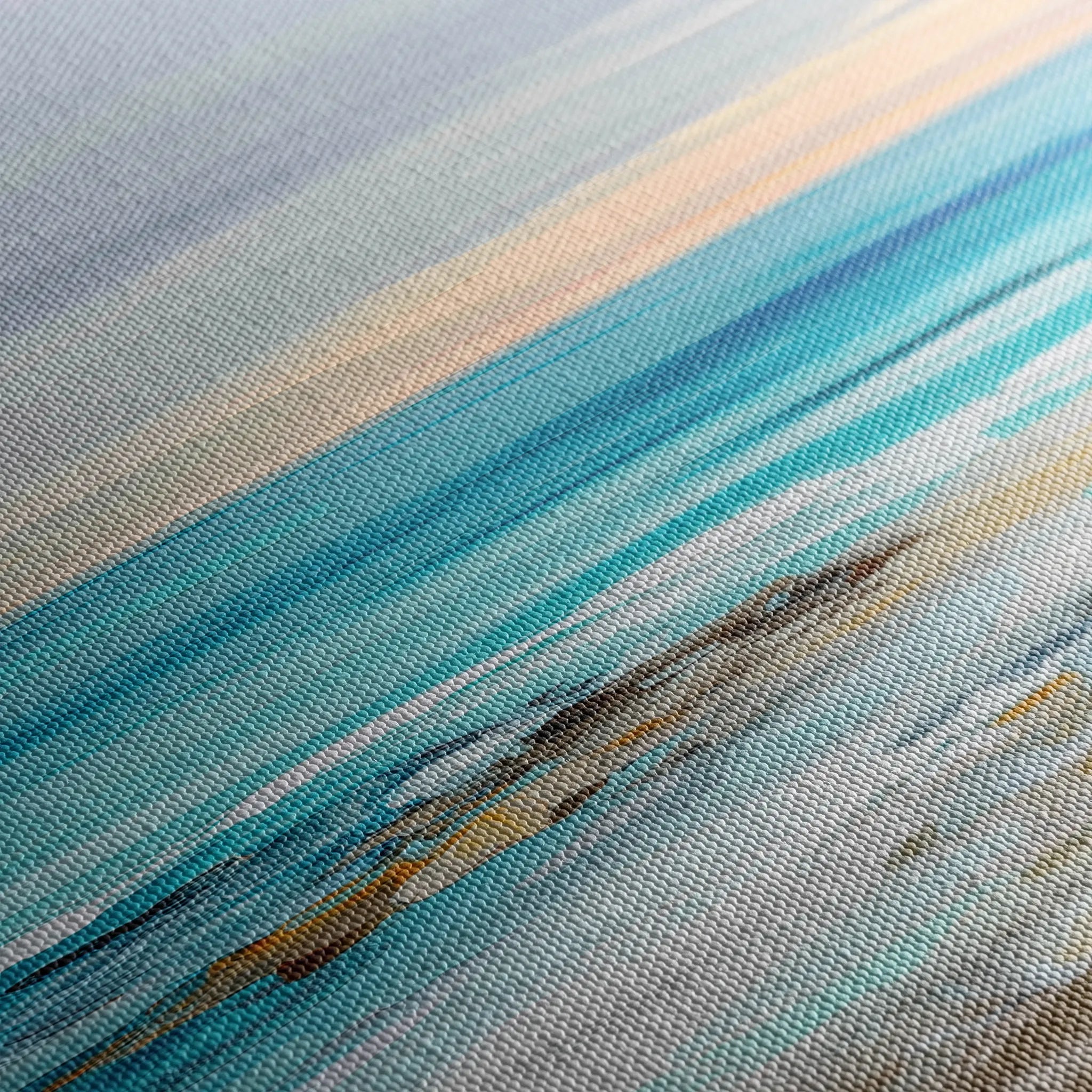 Abstract 1242 Canvas Art 16" x 16" / 40 x 40 cm / Black