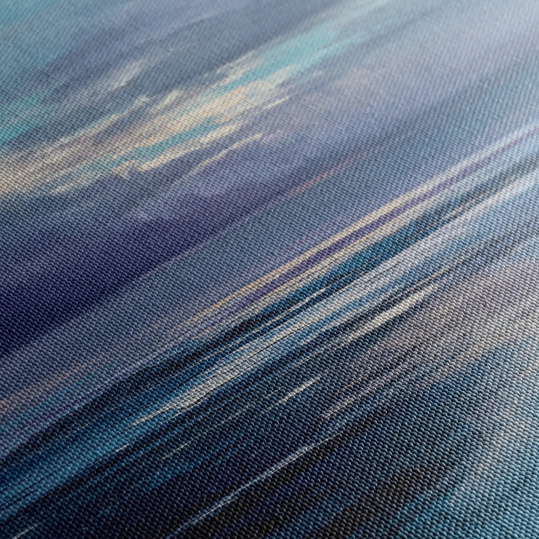 Abstract 1247 Canvas Art 16" x 16" / 40 x 40 cm / Black