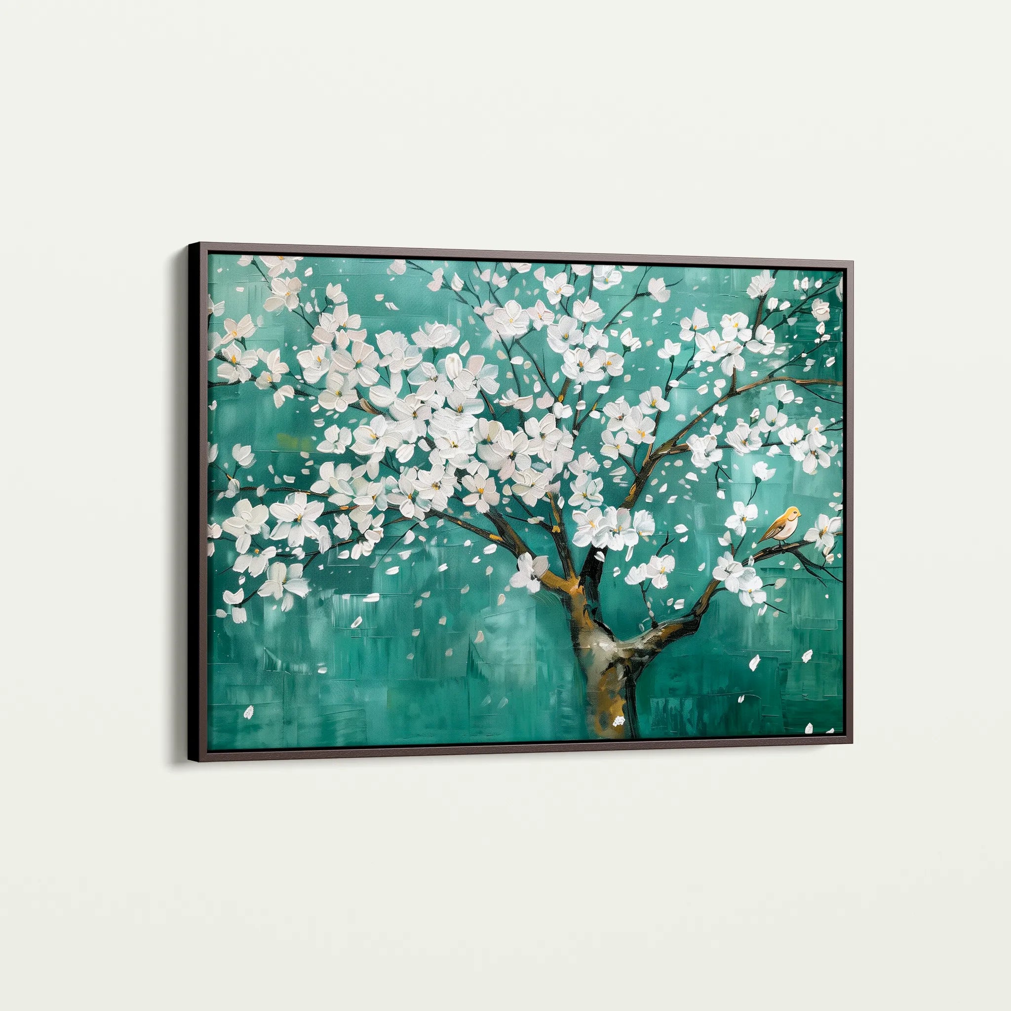 Floral 125 Canvas Art 18" x 24" / 45 x 60 cm / Black