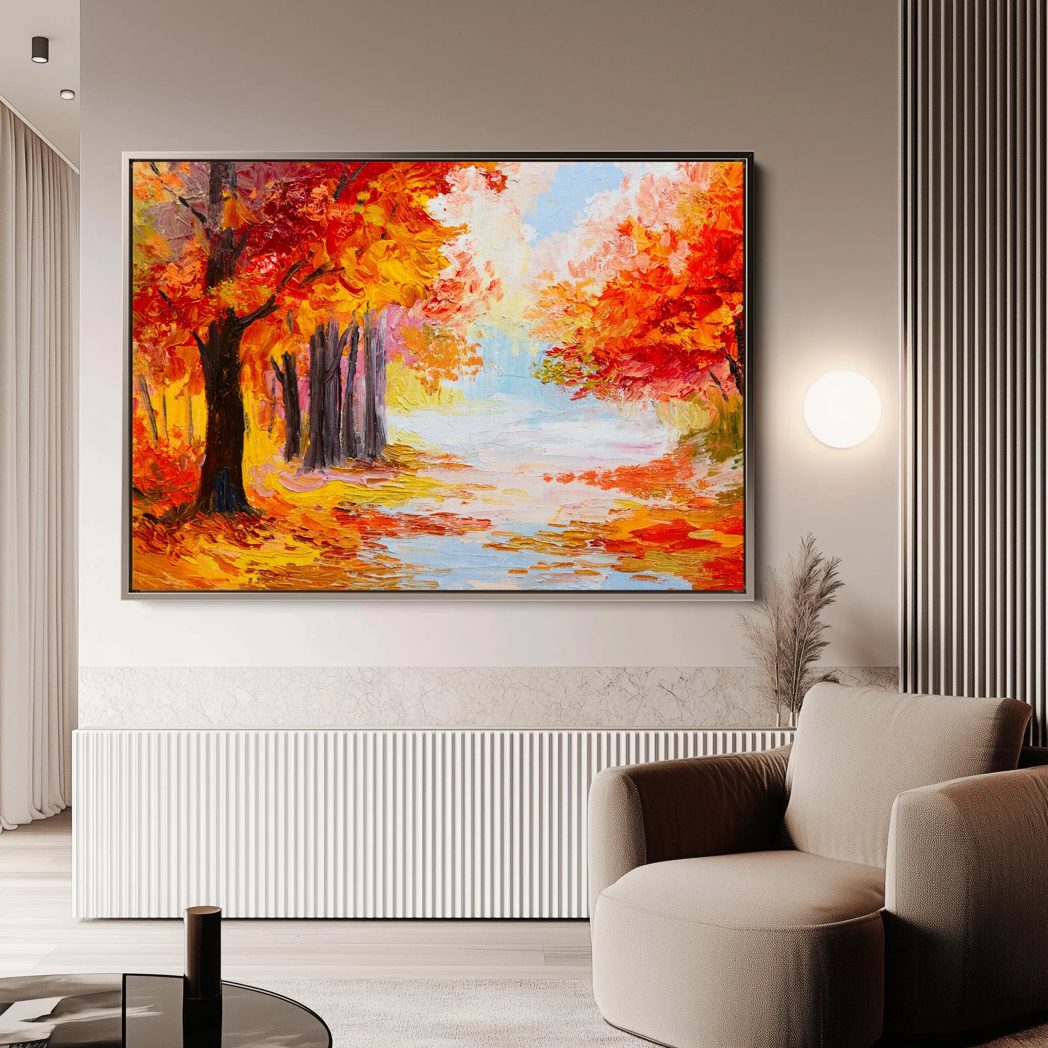Landscape 125 Canvas Art 18" x 24" / 45 x 60 cm / Black