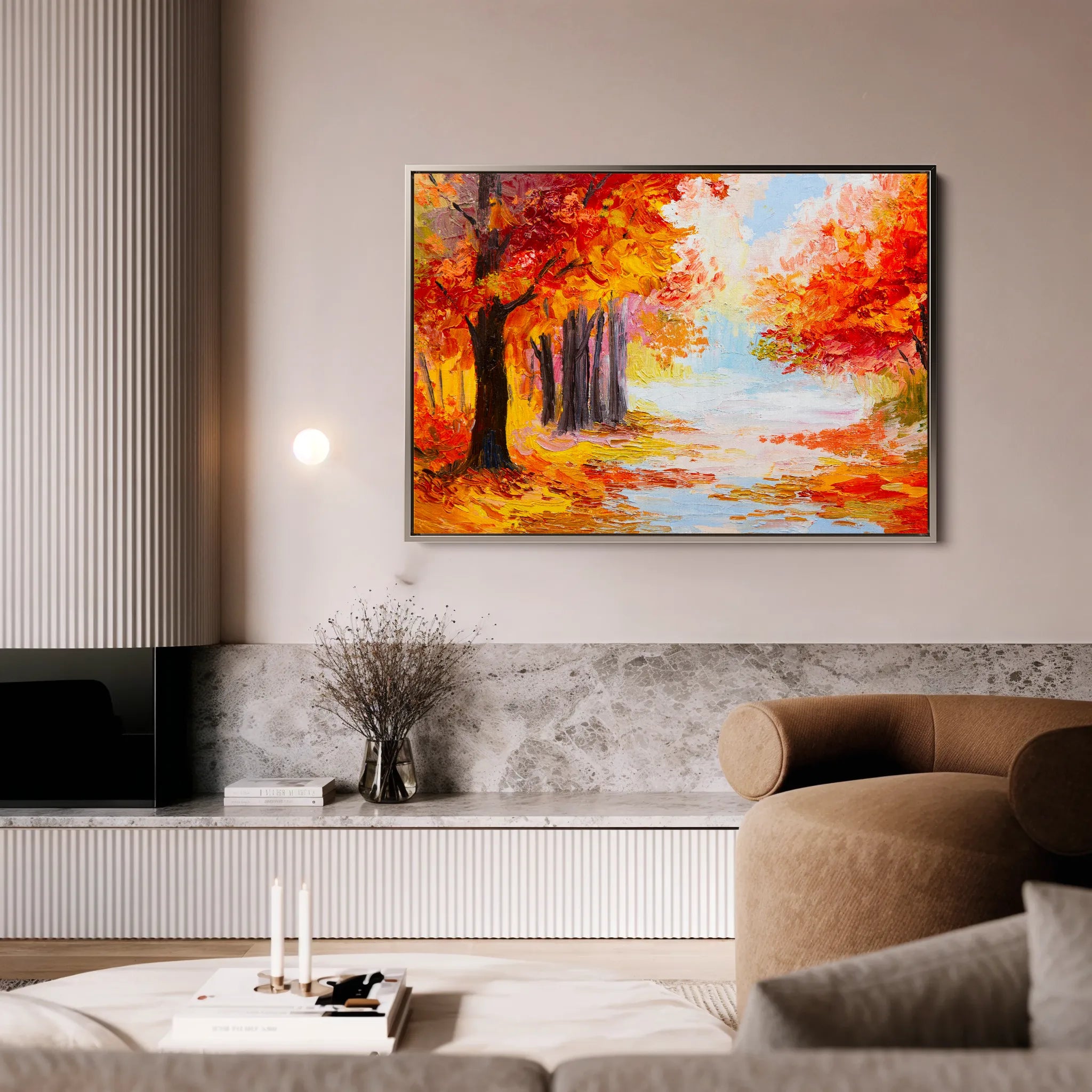 Landscape 125 Canvas Art 18" x 24" / 45 x 60 cm / Black