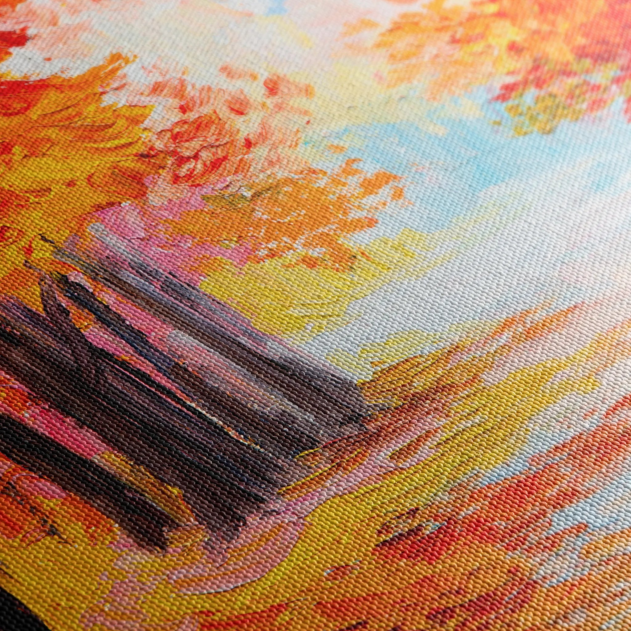 Landscape 125 Canvas Art 18" x 24" / 45 x 60 cm / Black