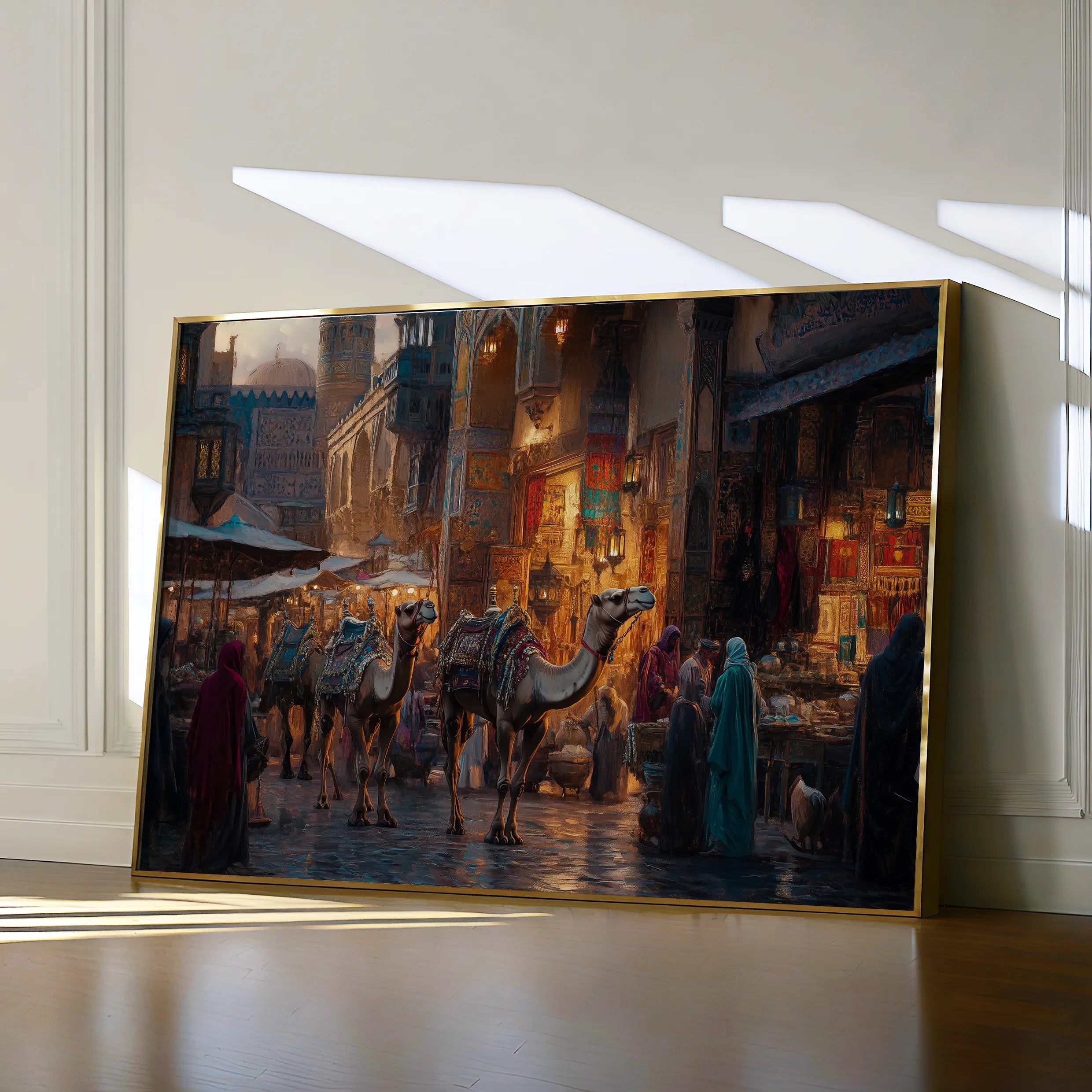Orientalist 125 Canvas Art 18" x 24" / 45 x 60 cm / Black