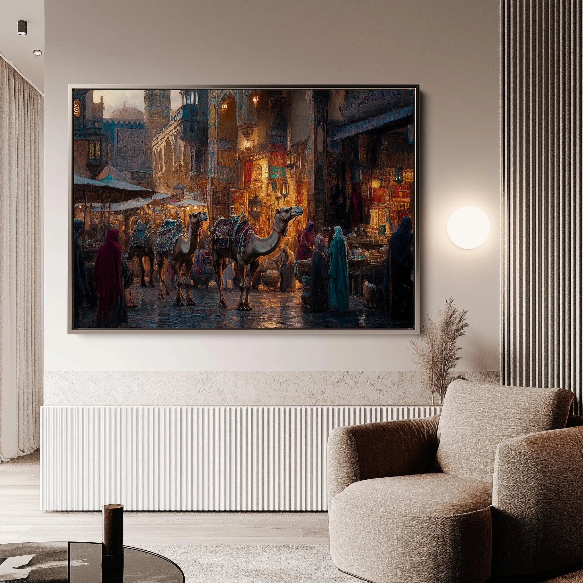 Orientalist 125 Canvas Art 18" x 24" / 45 x 60 cm / Black