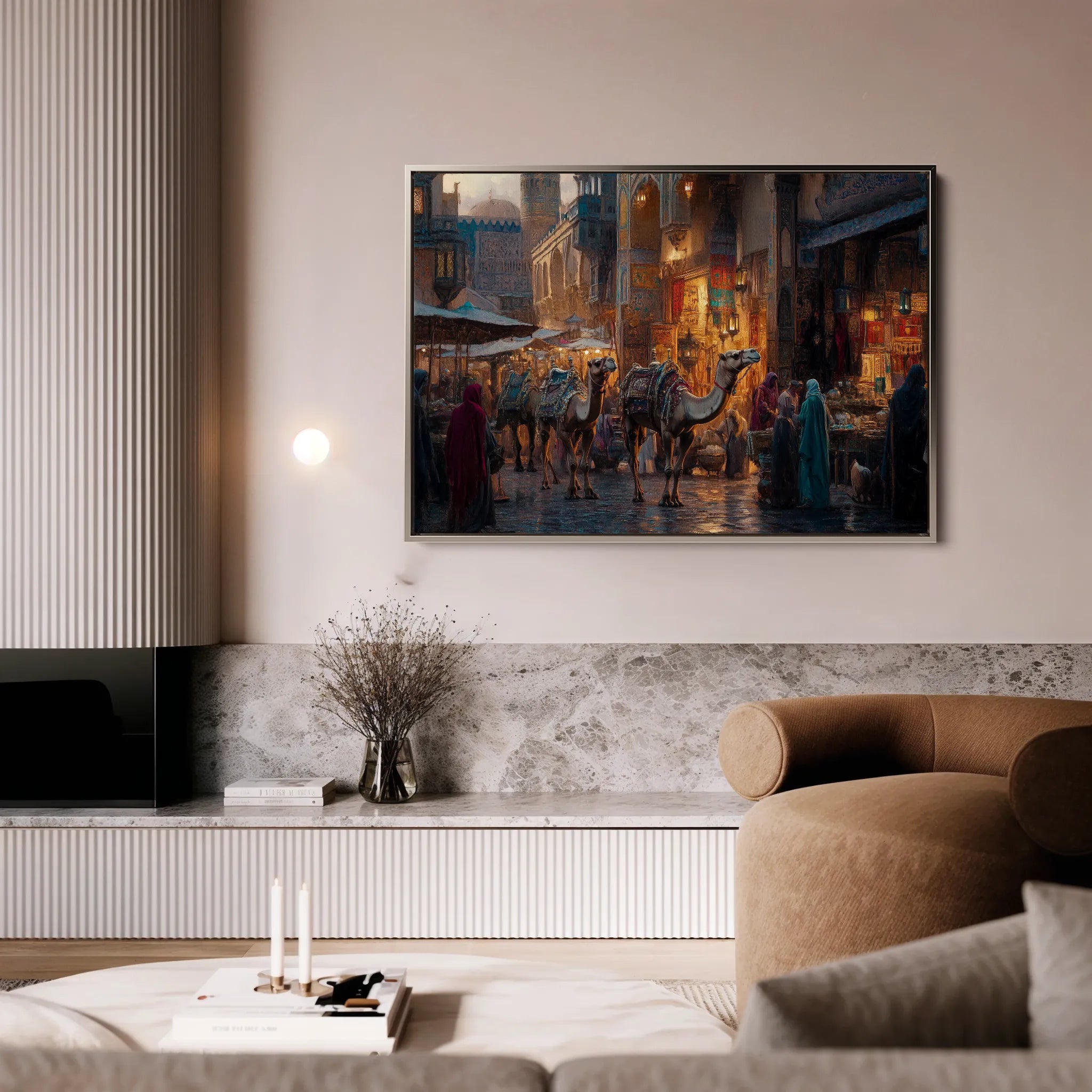 Orientalist 125 Canvas Art 18" x 24" / 45 x 60 cm / Black