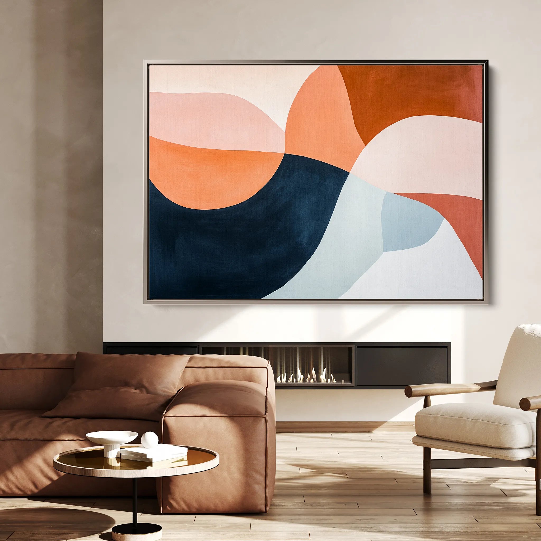 Boho 126 Canvas Art 18" x 24" / 45 x 60 cm / Black