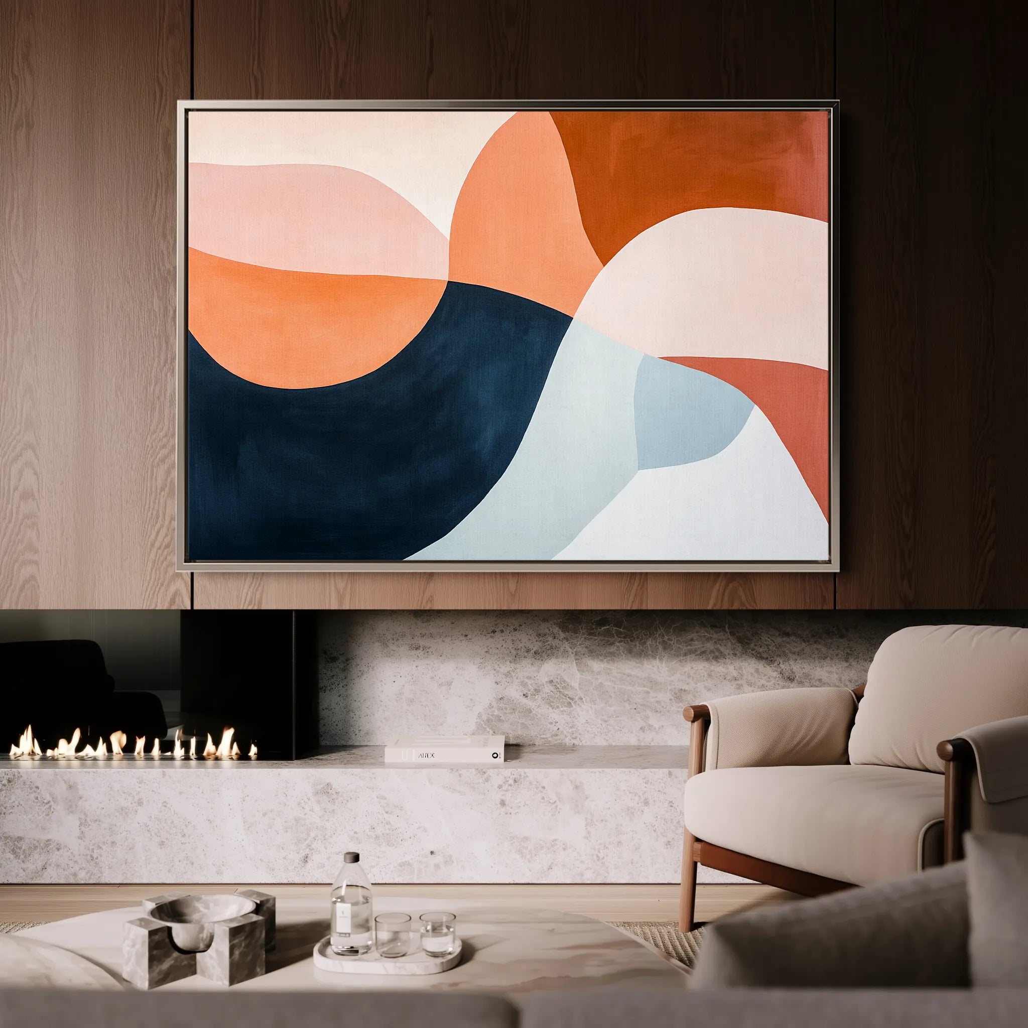 Boho 126 Canvas Art 18" x 24" / 45 x 60 cm / Black