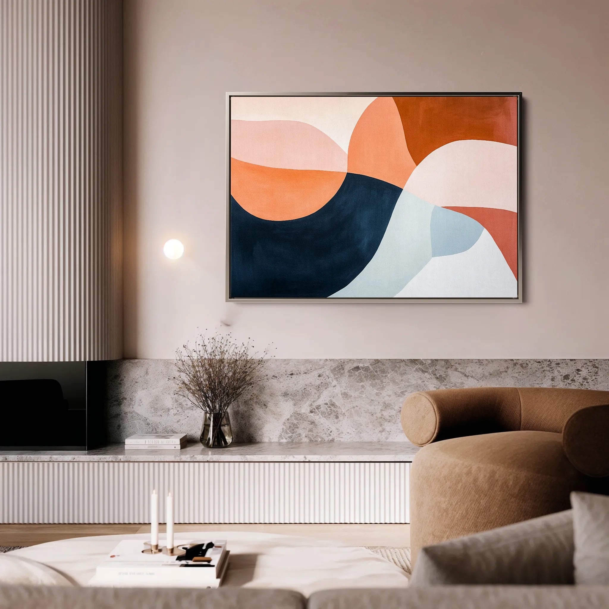 Boho 126 Canvas Art 18" x 24" / 45 x 60 cm / Black