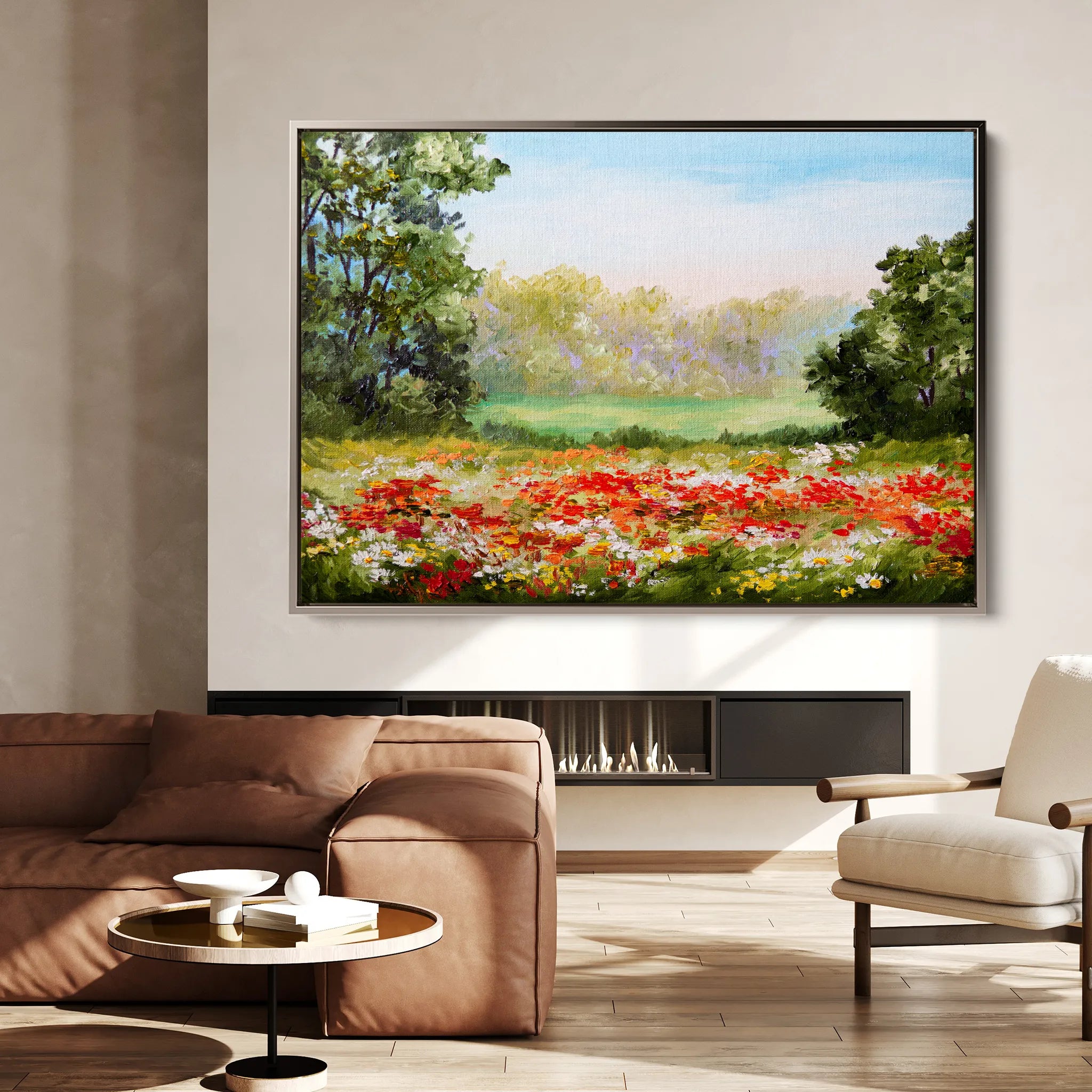 Landscape 126 Canvas Art 18" x 24" / 45 x 60 cm / Black