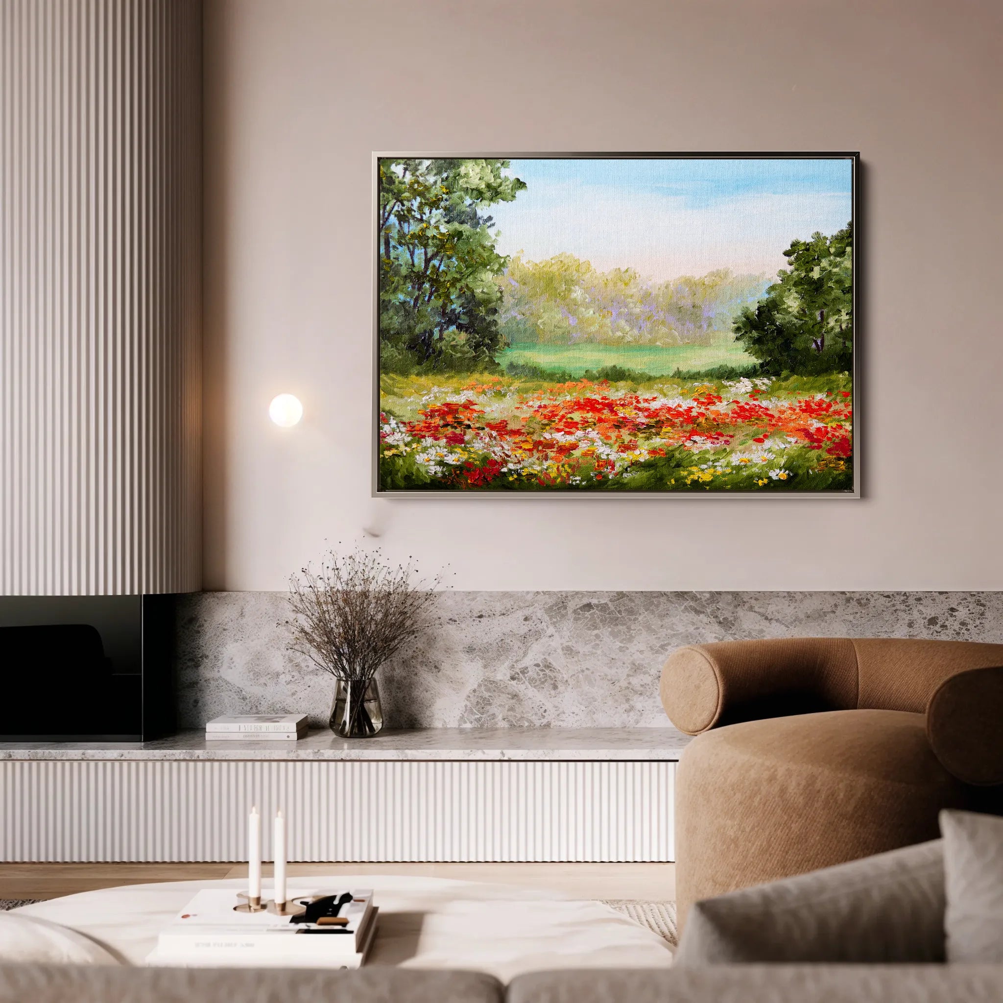 Landscape 126 Canvas Art 18" x 24" / 45 x 60 cm / Black