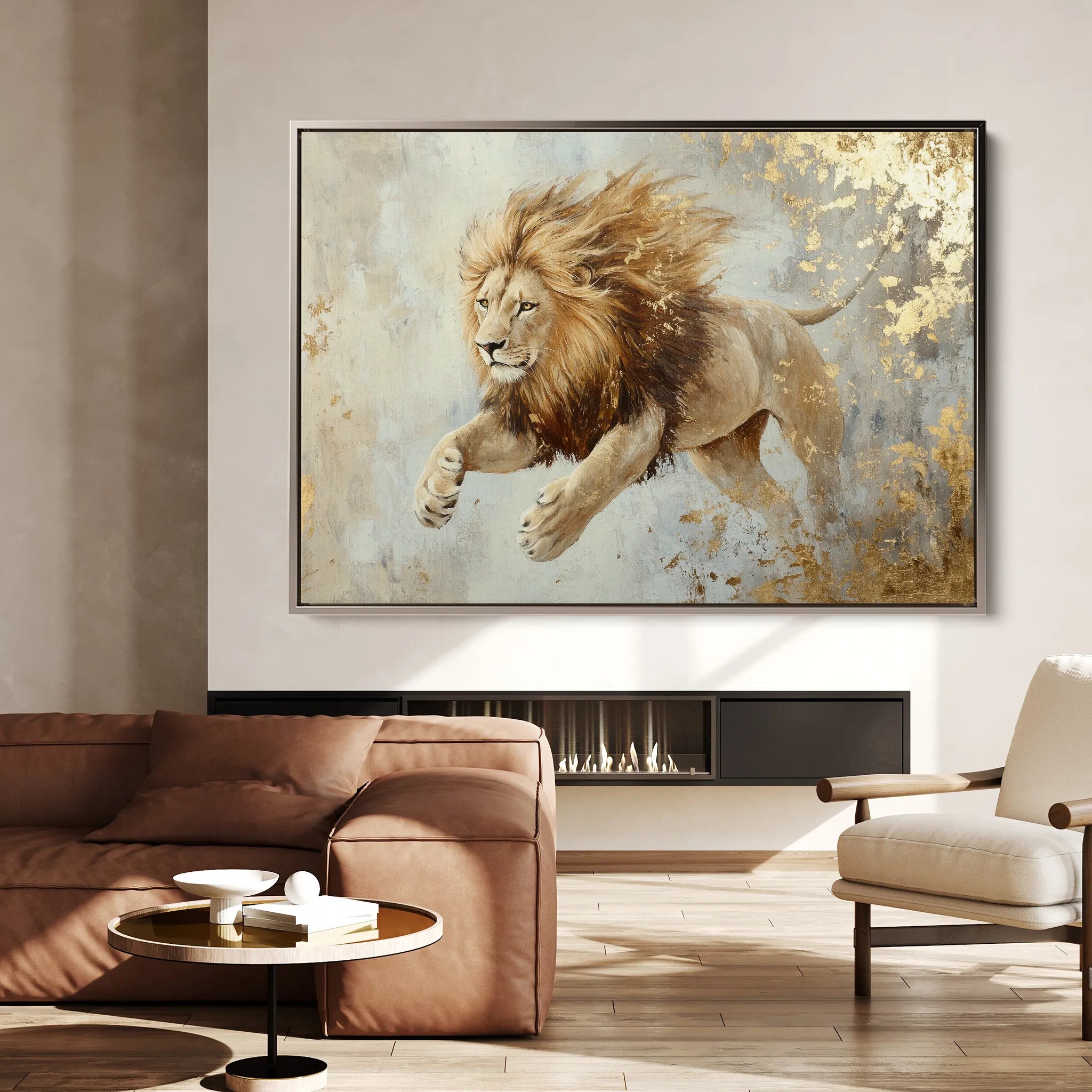 Animals 127 Canvas Art 18" x 24" / 45 x 60 cm / Black
