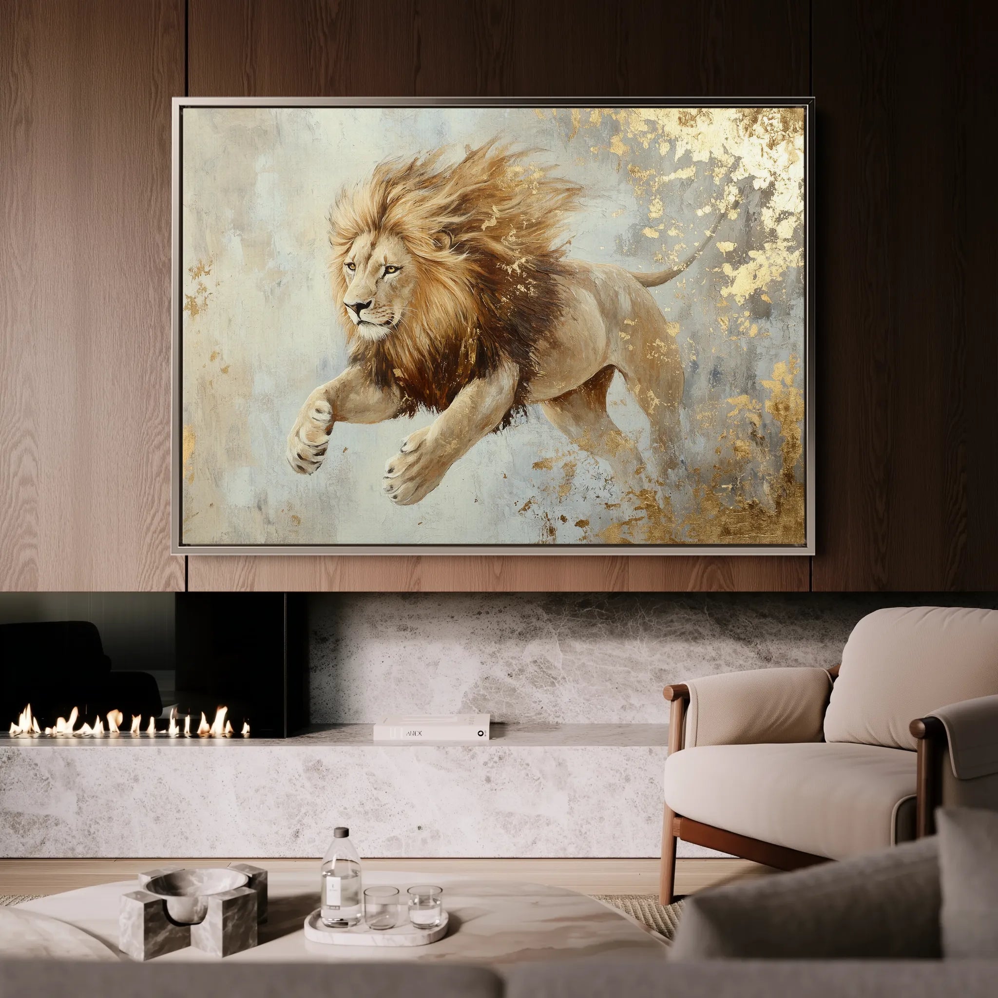 Animals 127 Canvas Art 18" x 24" / 45 x 60 cm / Black
