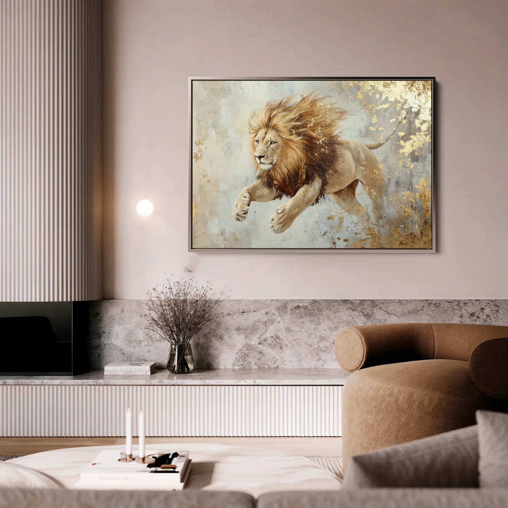 Animals 127 Canvas Art 18" x 24" / 45 x 60 cm / Black