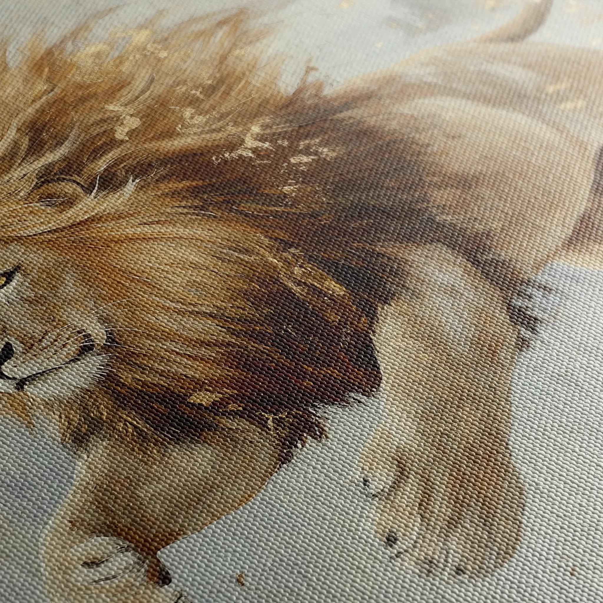 Animals 127 Canvas Art 18" x 24" / 45 x 60 cm / Black