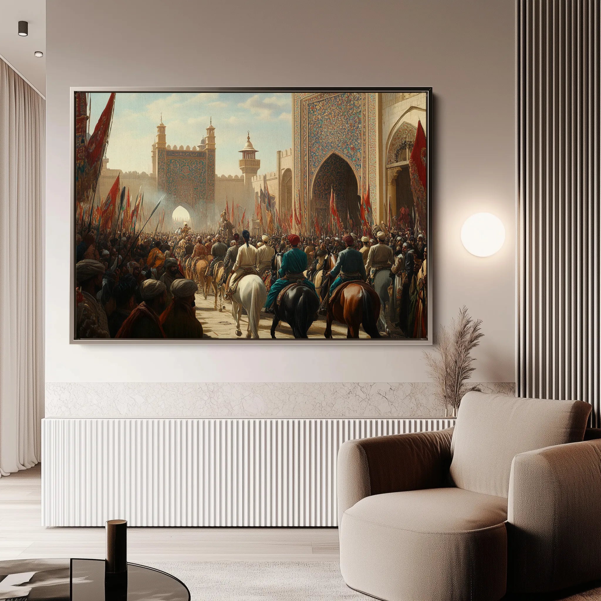 Orientalist 127 Canvas Art 18" x 24" / 45 x 60 cm / Black