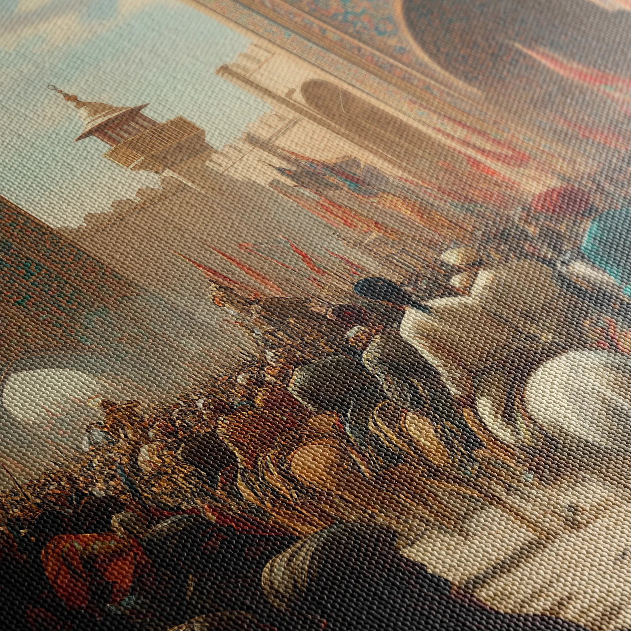 Orientalist 127 Canvas Art 18" x 24" / 45 x 60 cm / Black