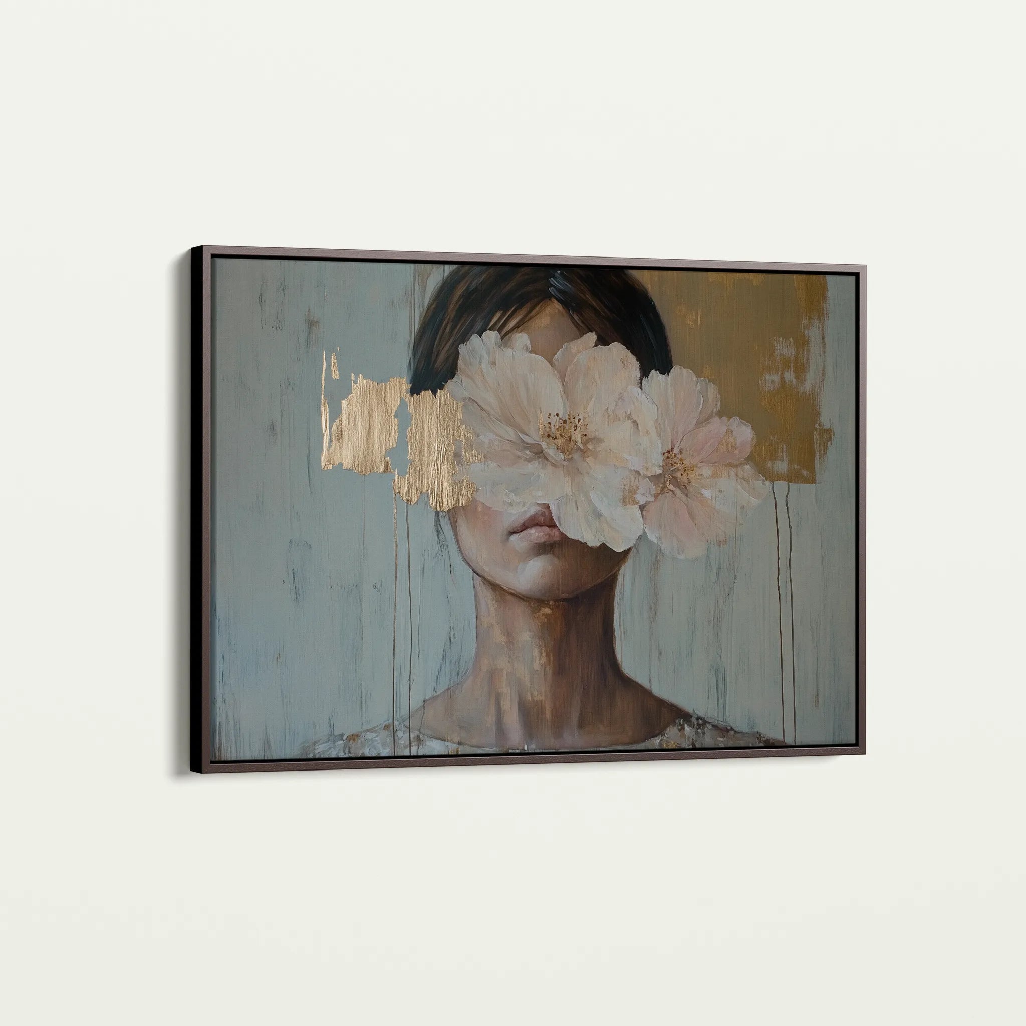 Portrait 127 Canvas Art 18" x 24" / 45 x 60 cm / Black
