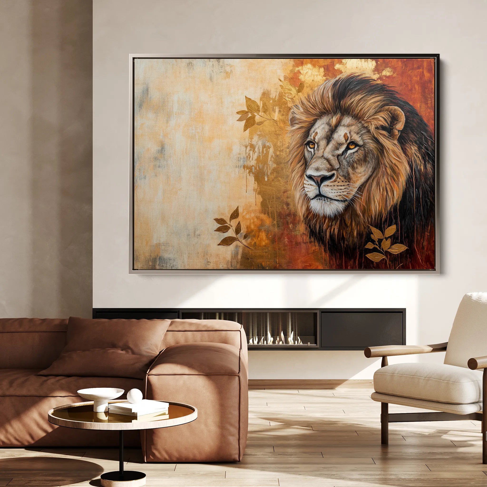 Animals 128 Canvas Art 18" x 24" / 45 x 60 cm / Black