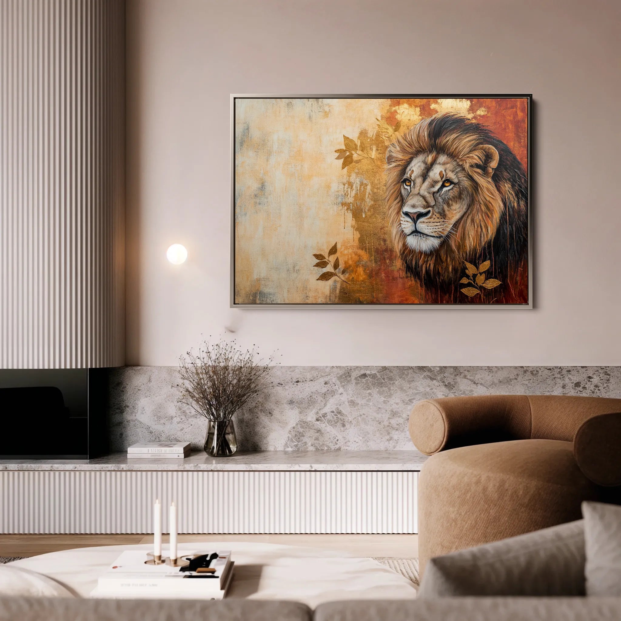 Animals 128 Canvas Art 18" x 24" / 45 x 60 cm / Black