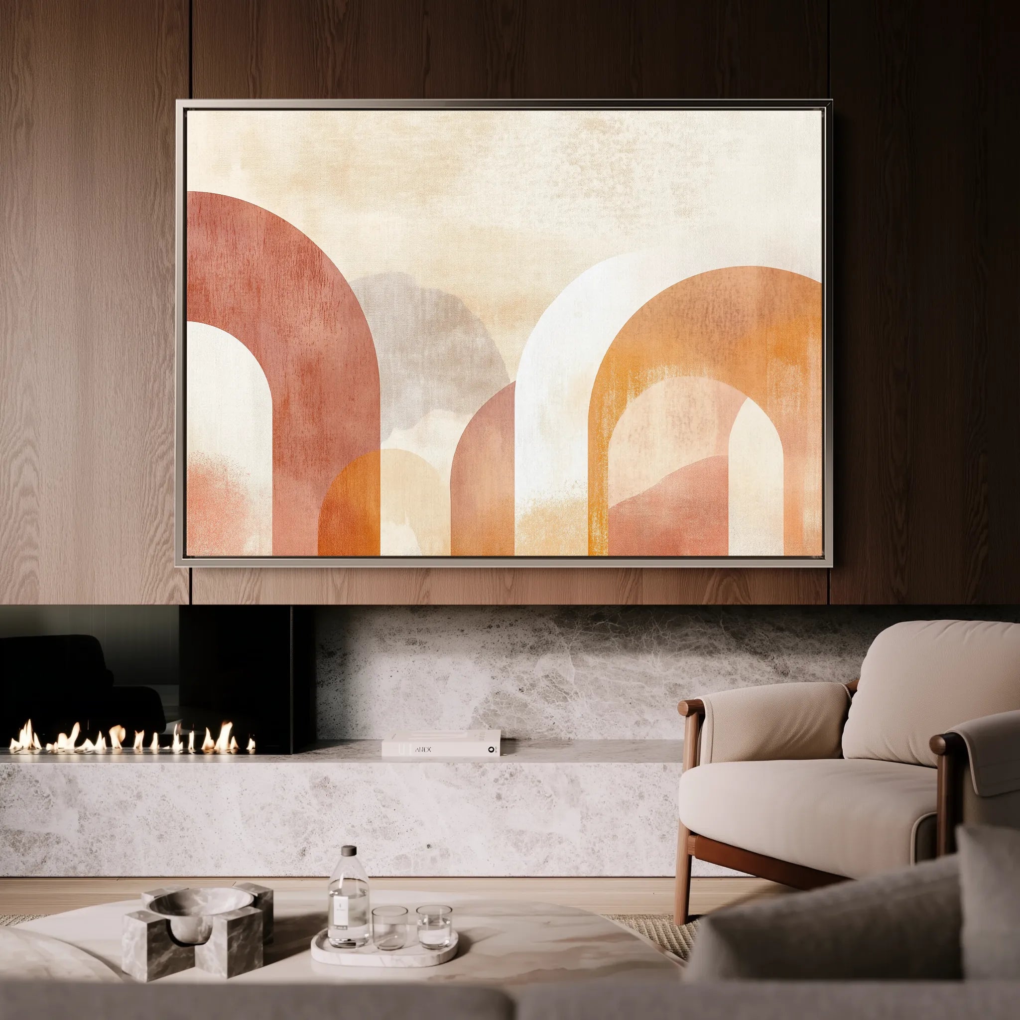 Boho 128 Canvas Art 18" x 24" / 45 x 60 cm / Black